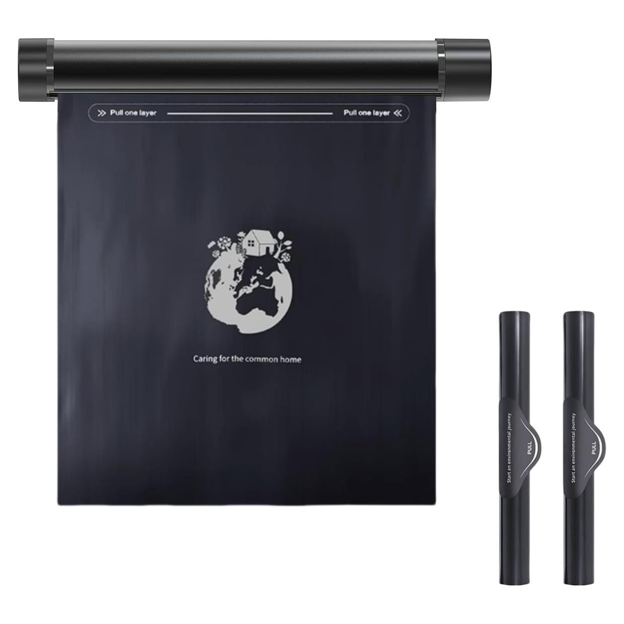 Dispensador de Basura para Auto Aluminio 26.8x9cm Negro