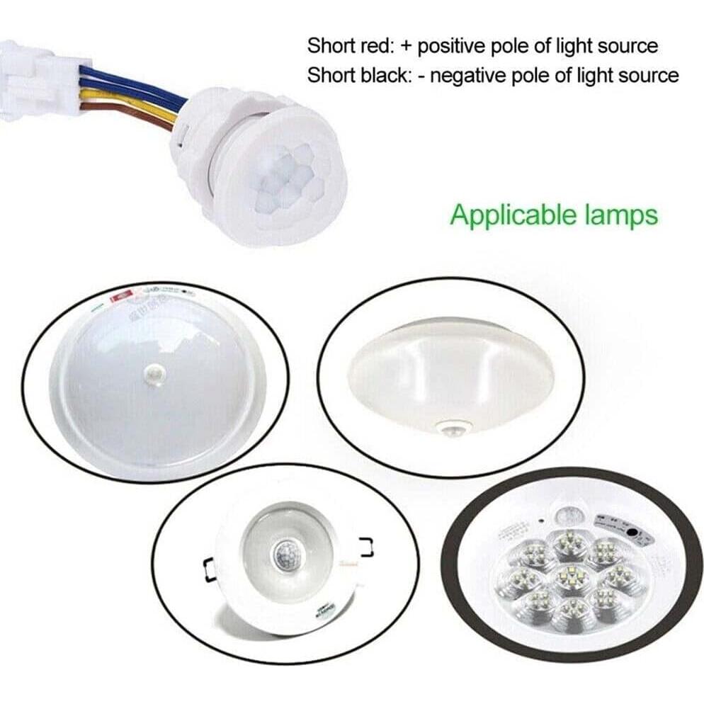 Detector de Movimiento Infrarrojo PIR TEAMWILL 5 Pcs 110V