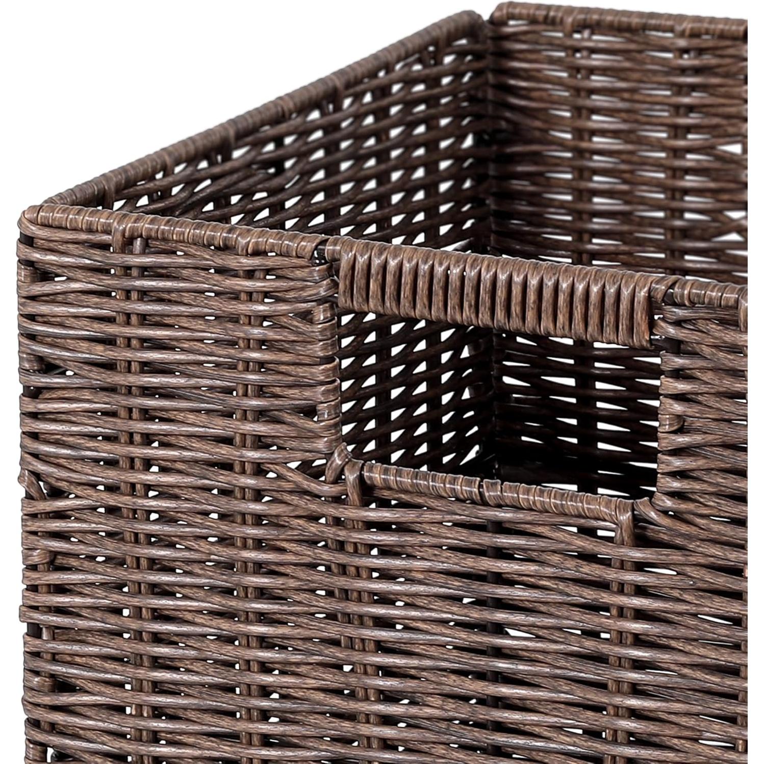 Cesta de Almacenamiento Plegable TAIMEI&G02 Marrón 26.7 cm - Juego de 3