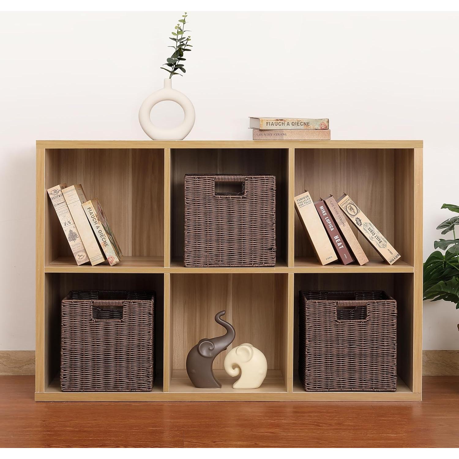 Cesta de Almacenamiento Plegable TAIMEI&G02 Marrón 26.7 cm - Juego de 3