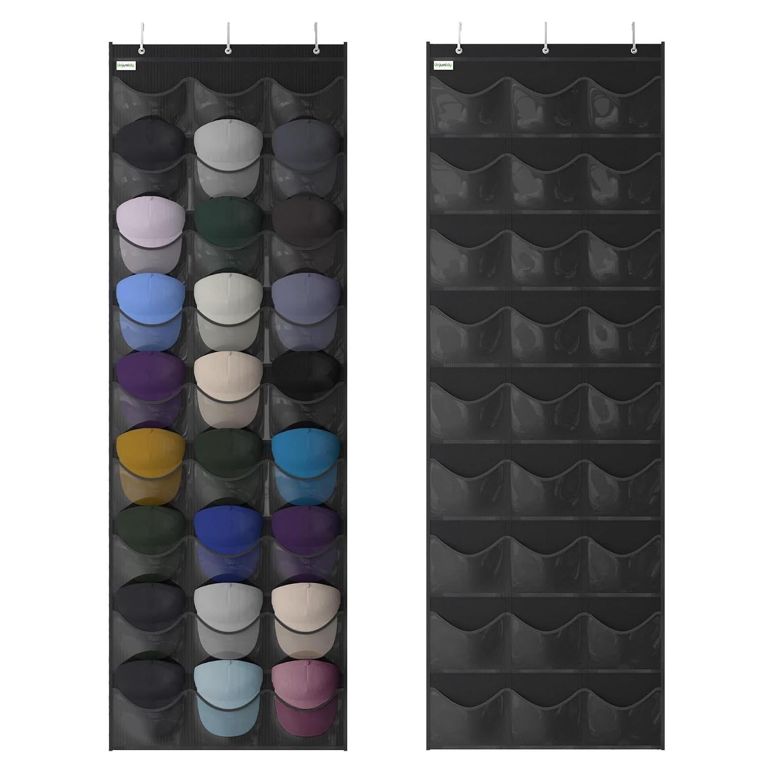 Organizador de Gorras de Béisbol Unjumbly 27 Bolsillos Negro