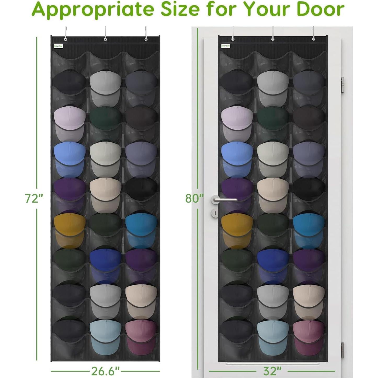 Organizador de Gorras de Béisbol Unjumbly 27 Bolsillos Negro