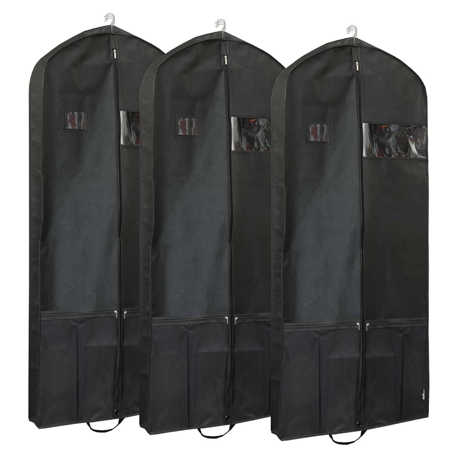 Bolsa de Viaje Simple Houseware 60 Pulgadas Negra - Paquete de 3