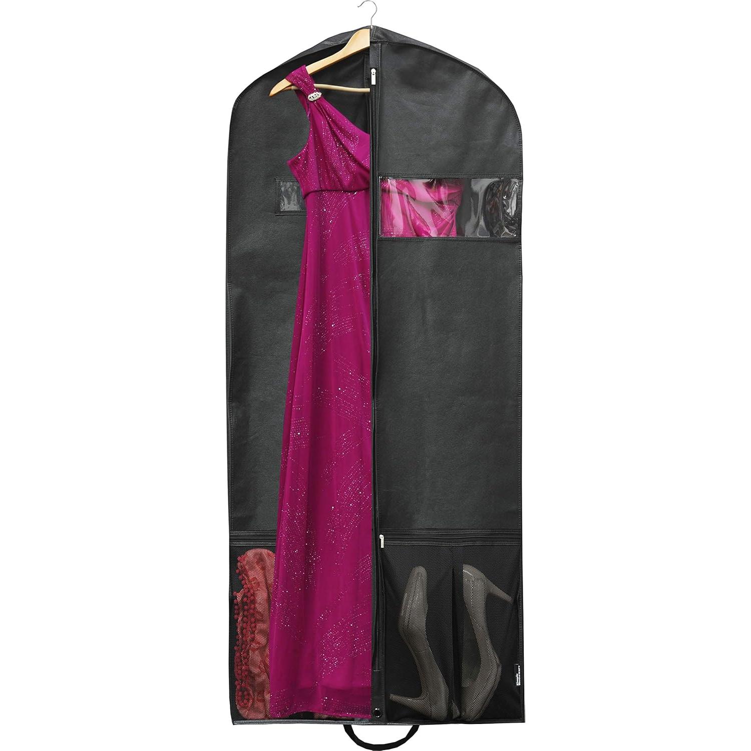 Bolsa de Viaje Simple Houseware 60 Pulgadas Negra - Paquete de 3