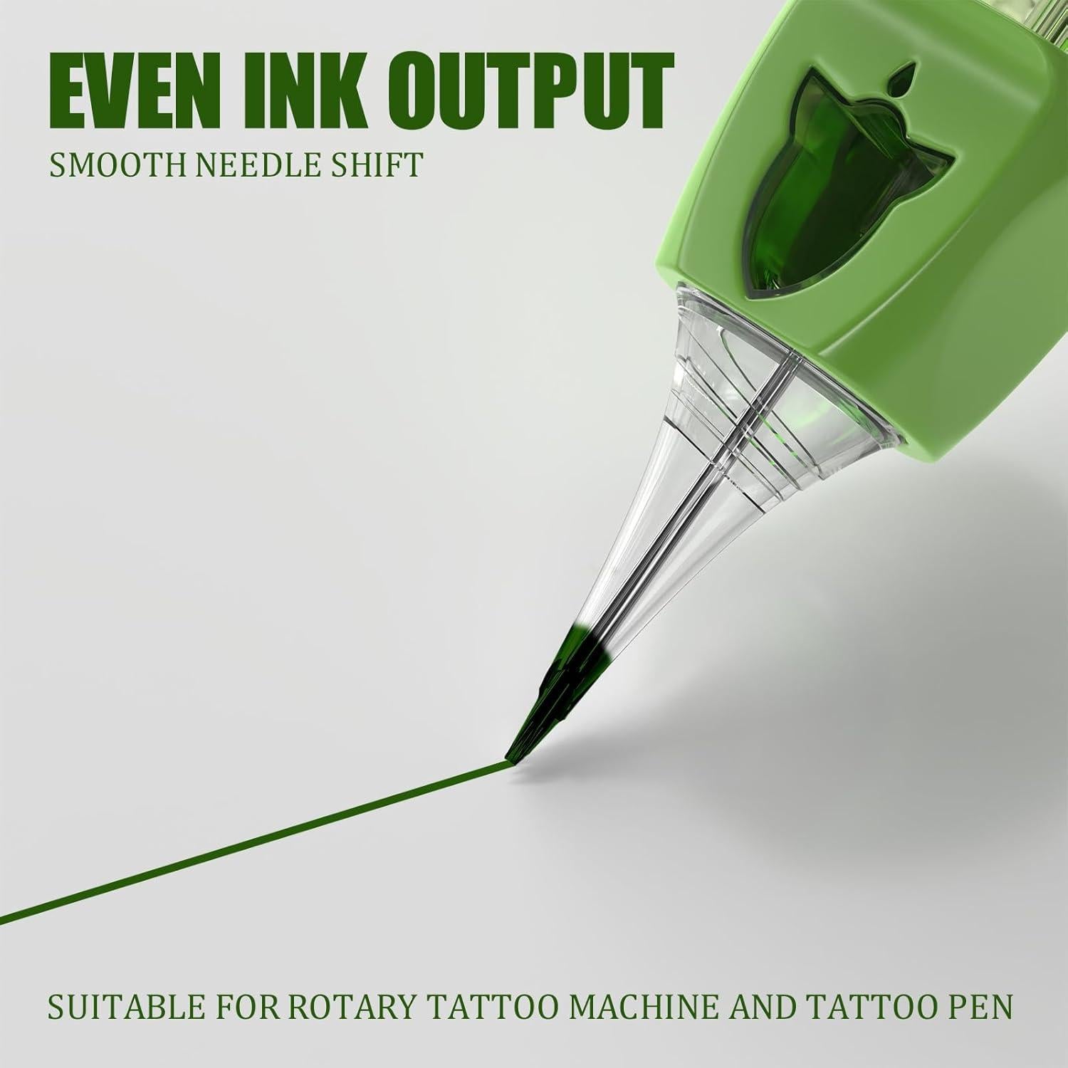 Agujas de Cartucho de Tatuaje Wormhole 20pcs Mezcla 3RL 5RL 7M1 9M1