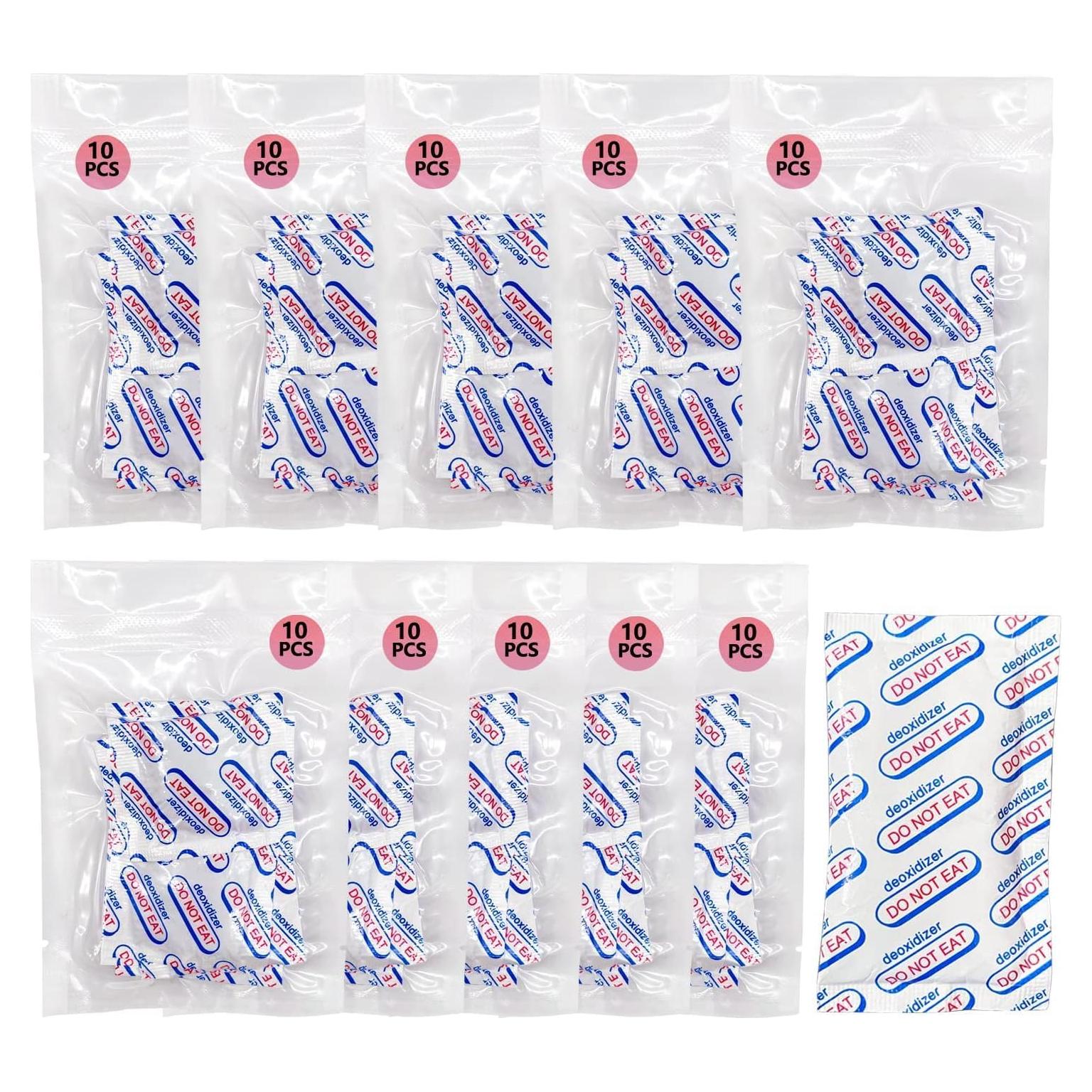 Absorbentes de Oxígeno 300CC Plateau ELK - 100 Piezas Grado Alimenticio