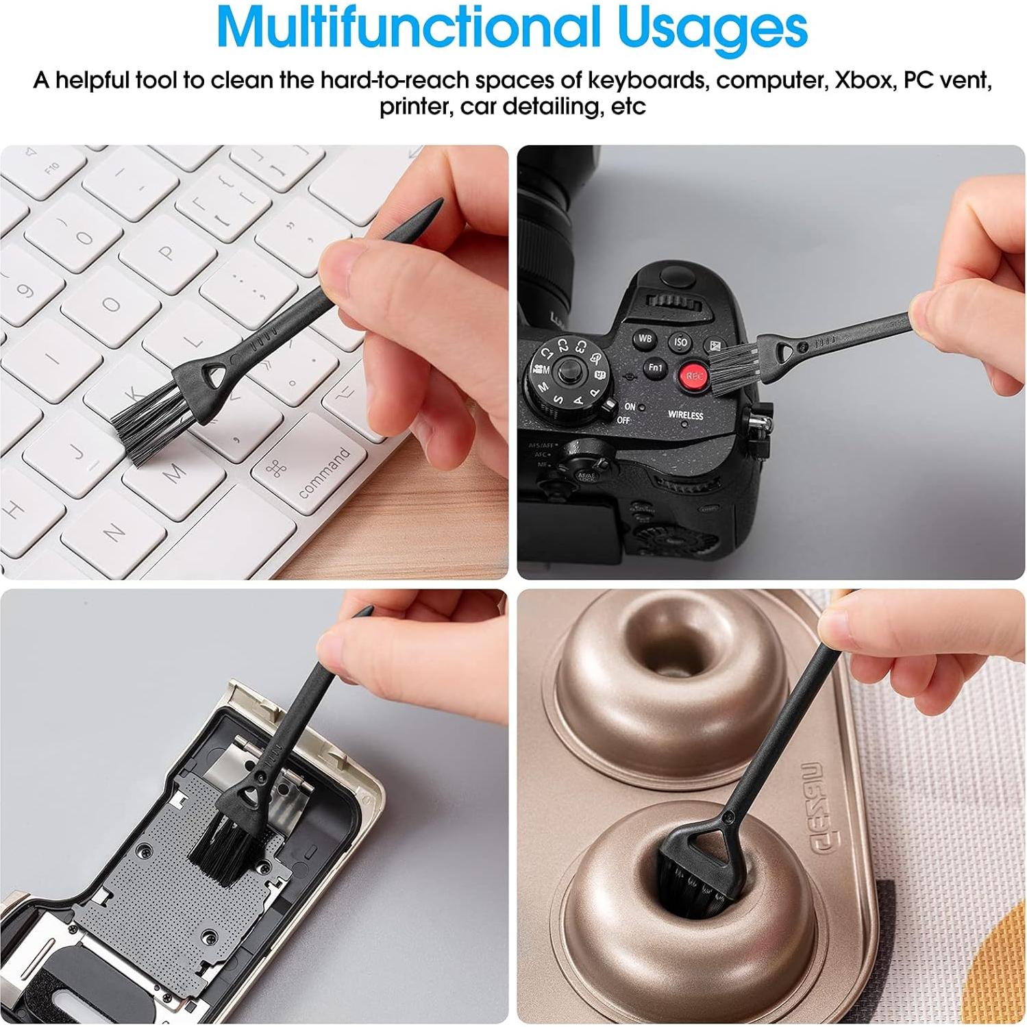 Kit de Limpieza para Teclado LETAYAR - 6 Cepillos Antiestáticos