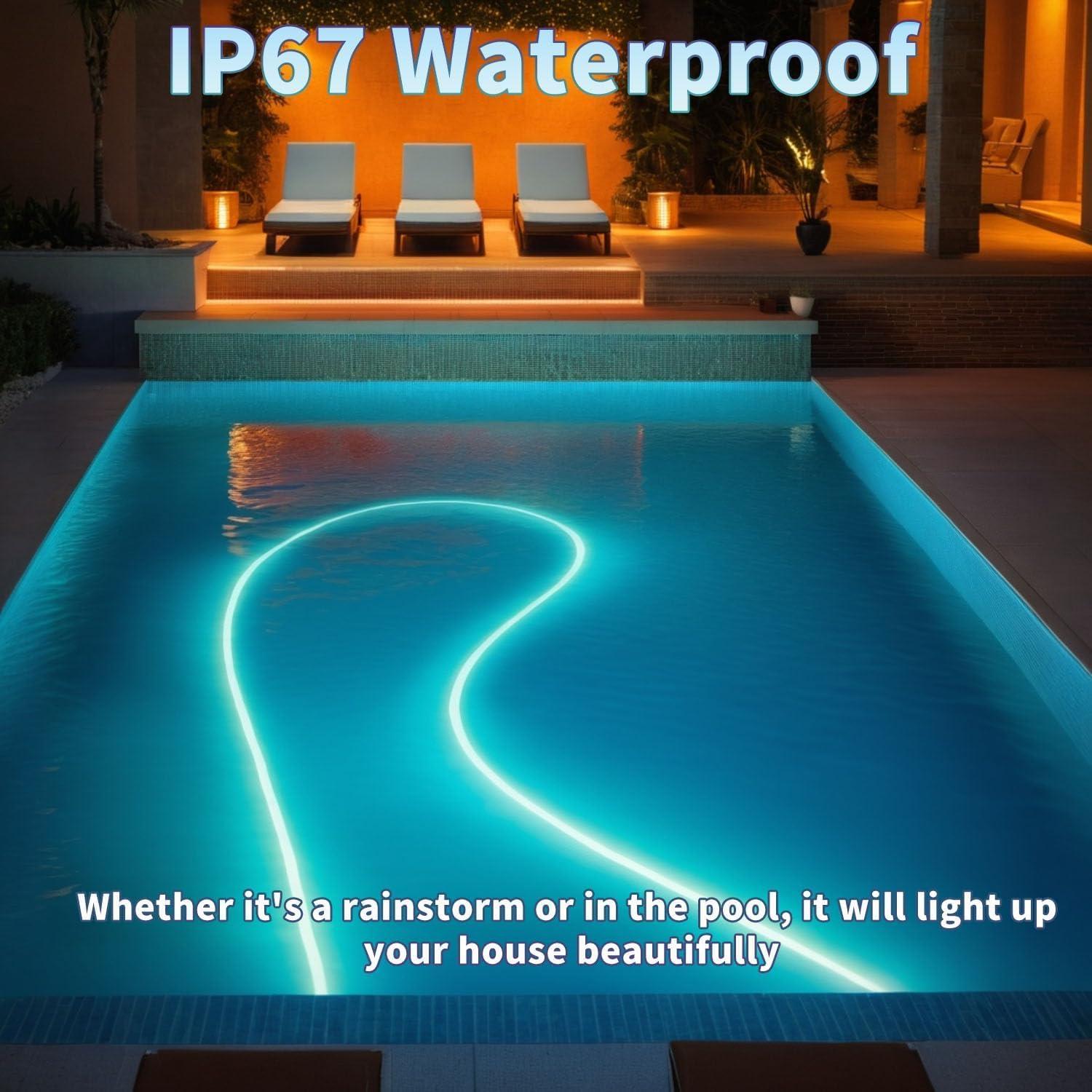 Tira de Luz LED Neón 5m Heromind RGB IP67 Control APP