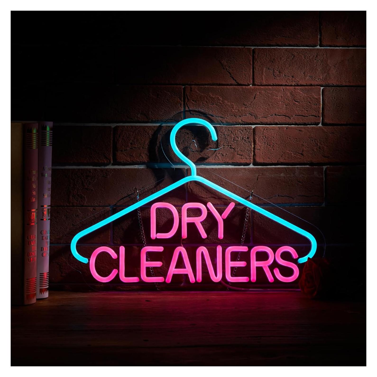 Letrero de Neón LED Hoyoelec 420mm Limpieza en Seco