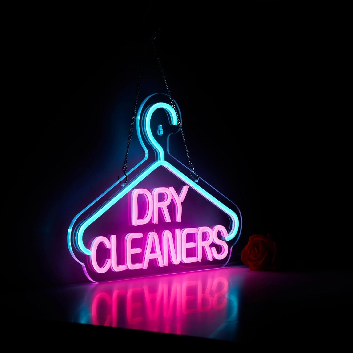 Letrero de Neón LED Hoyoelec 420mm Limpieza en Seco