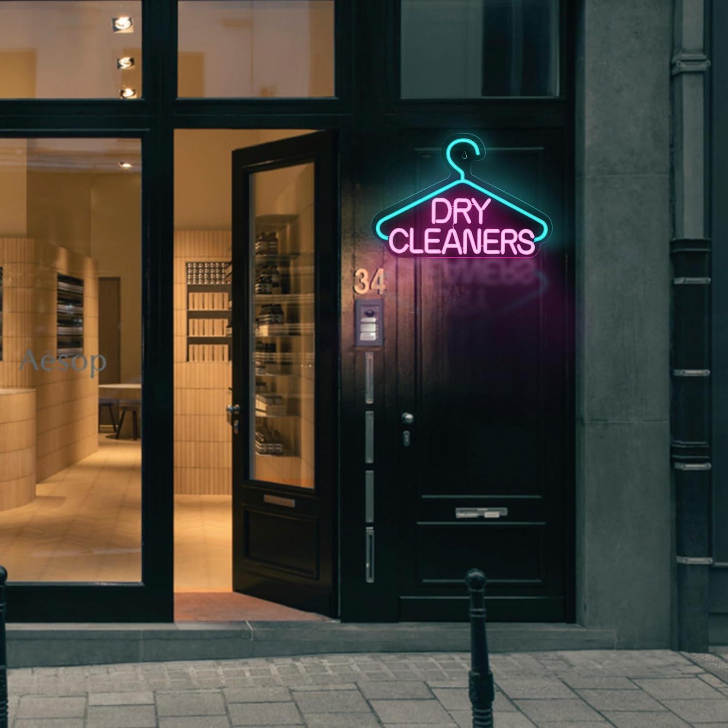 Letrero de Neón LED Hoyoelec 420mm Limpieza en Seco