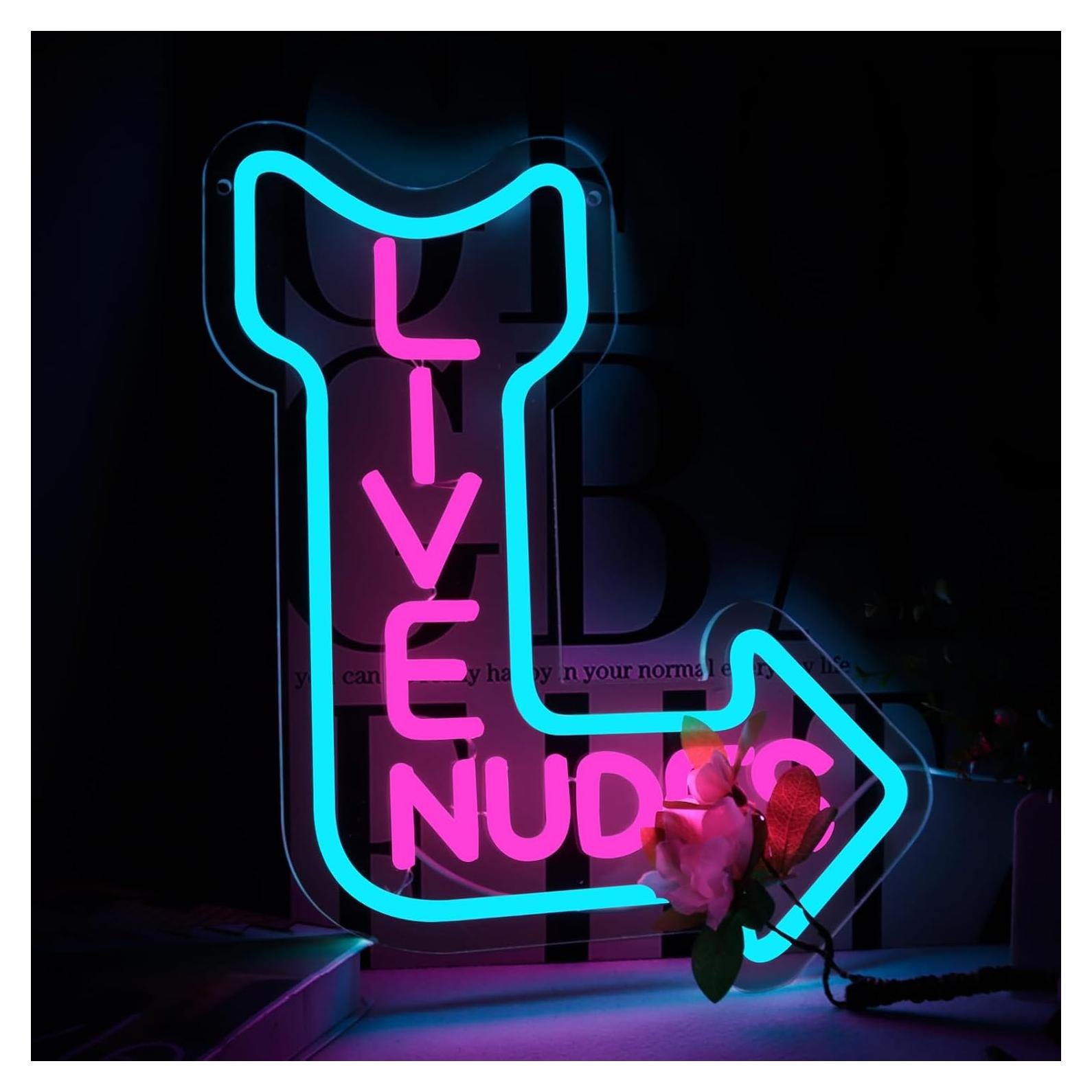 Cartel de Neón LED Musical qbanziou para Decoración de Pared