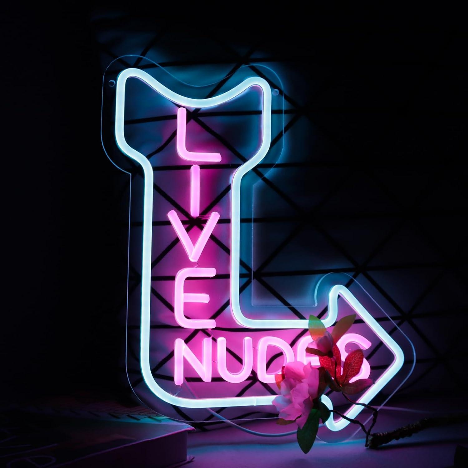 Cartel de Neón LED Musical qbanziou para Decoración de Pared