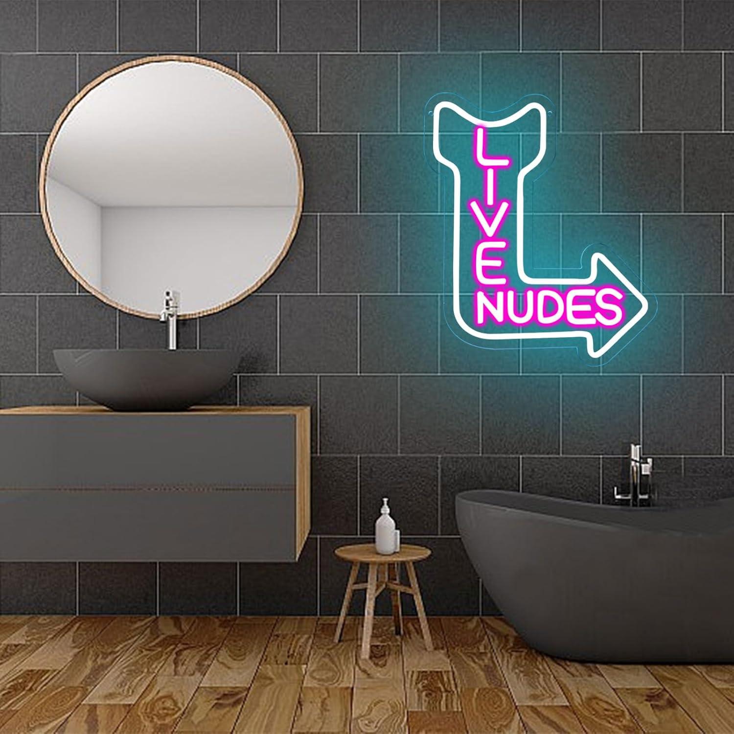 Cartel de Neón LED Musical qbanziou para Decoración de Pared