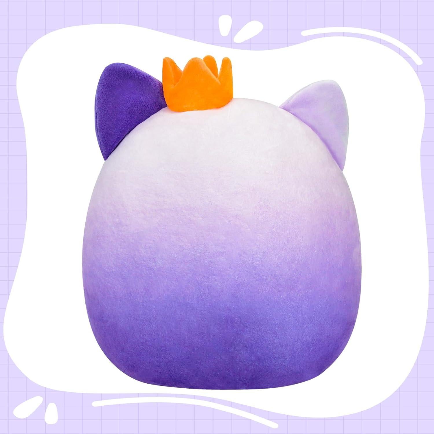 Juguete de Peluche Gato Morado 30 cm Almohada Kawaii