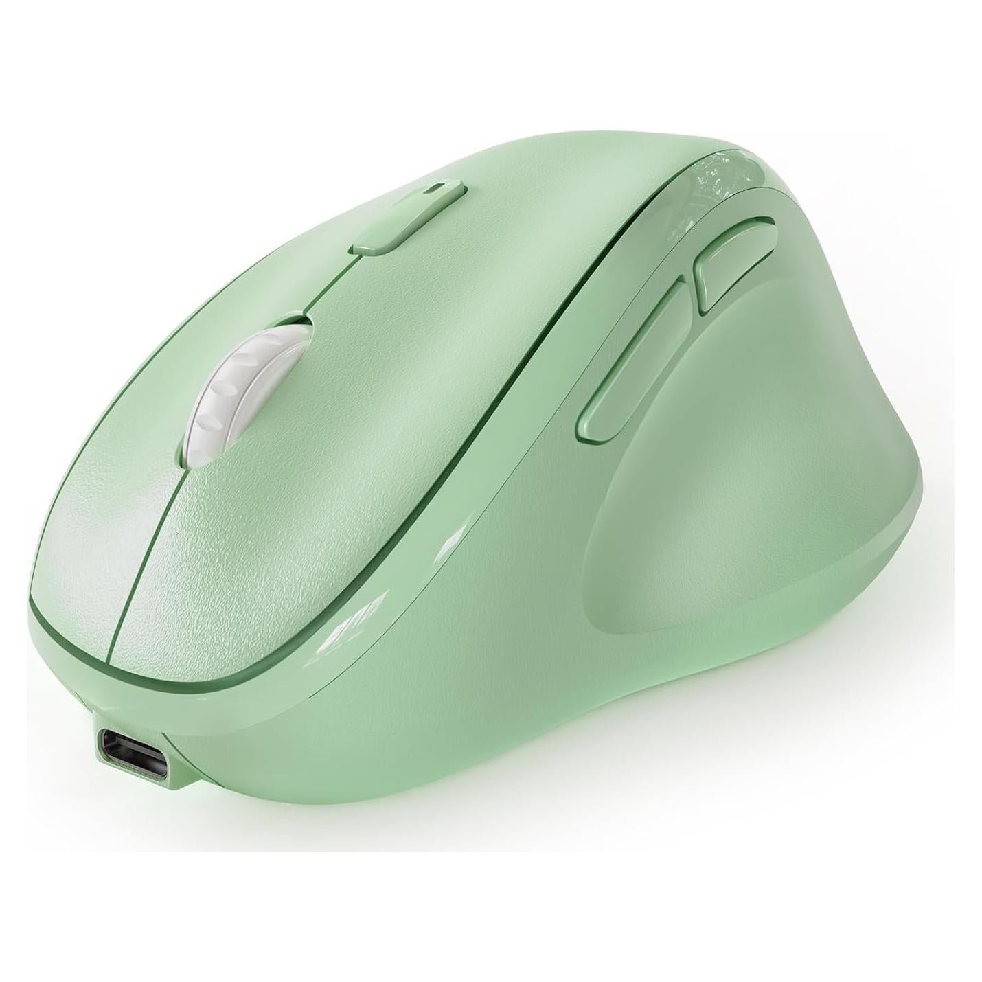 Ratón Vertical Inalámbrico Micropack MP-V01B Verde 3 Modos