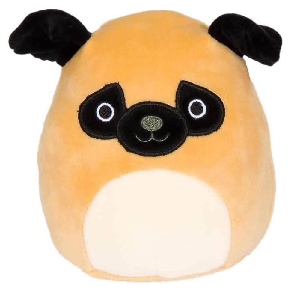 Peluche Squishmallows Kellytoy Perro Pug 20 cm Ultrasuave