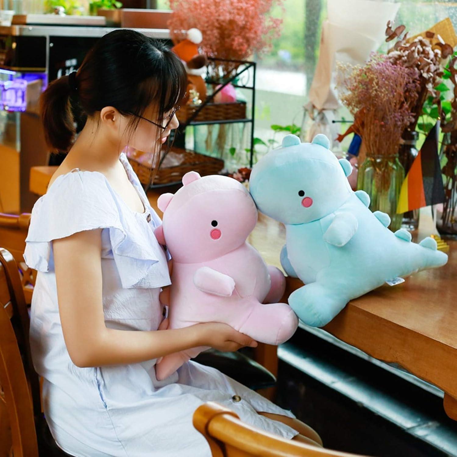 Dinosaurio de Peluche Rosa 30 cm Vhyhcy Suave y Seguro