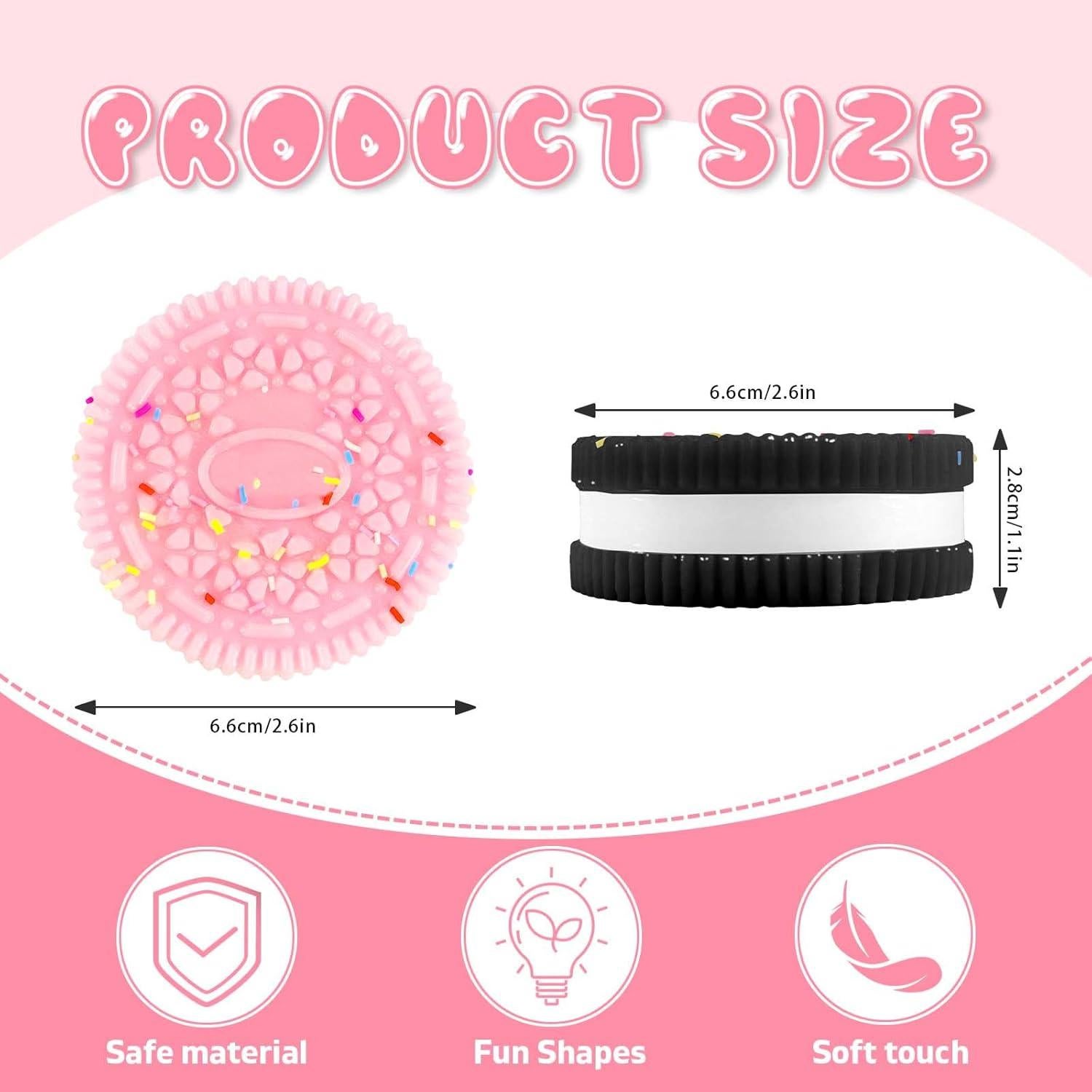 2 Paquetes de Juguetes Antiestrés Squishies Gytera 6,1 cm