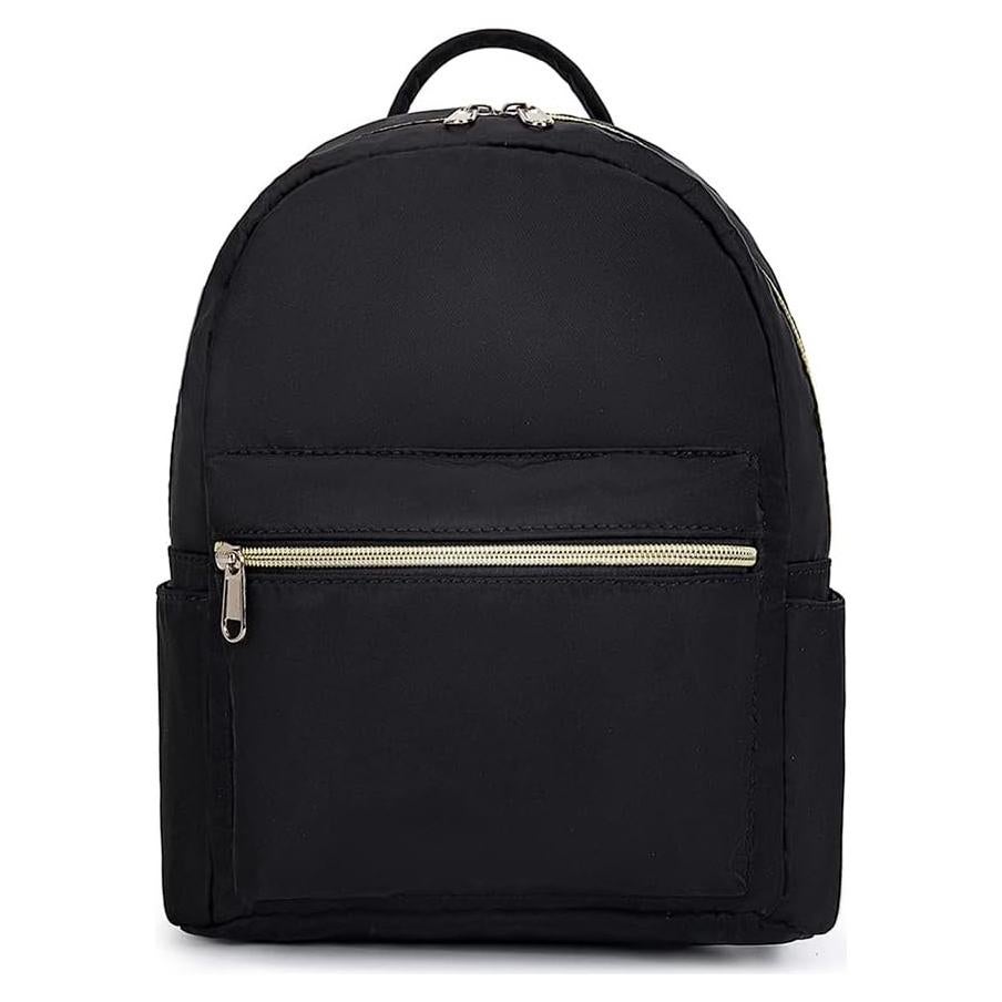 Mochila Mini Unisex Negra 26.5x23x12 cm para Niños y Adultos