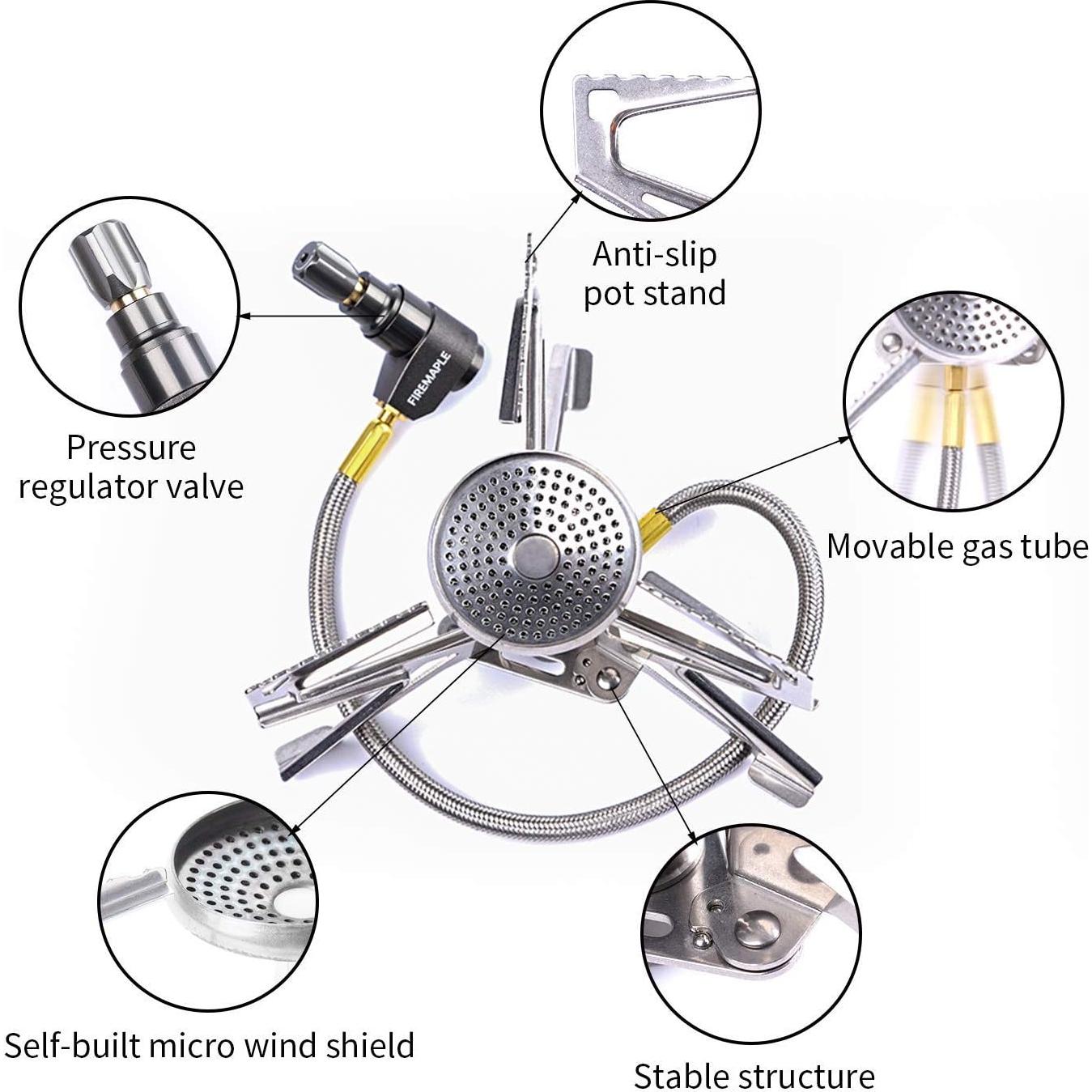 Estufa de Camping Fire-Maple Polaris | Ligera y Compacta | Ebullición Rápida