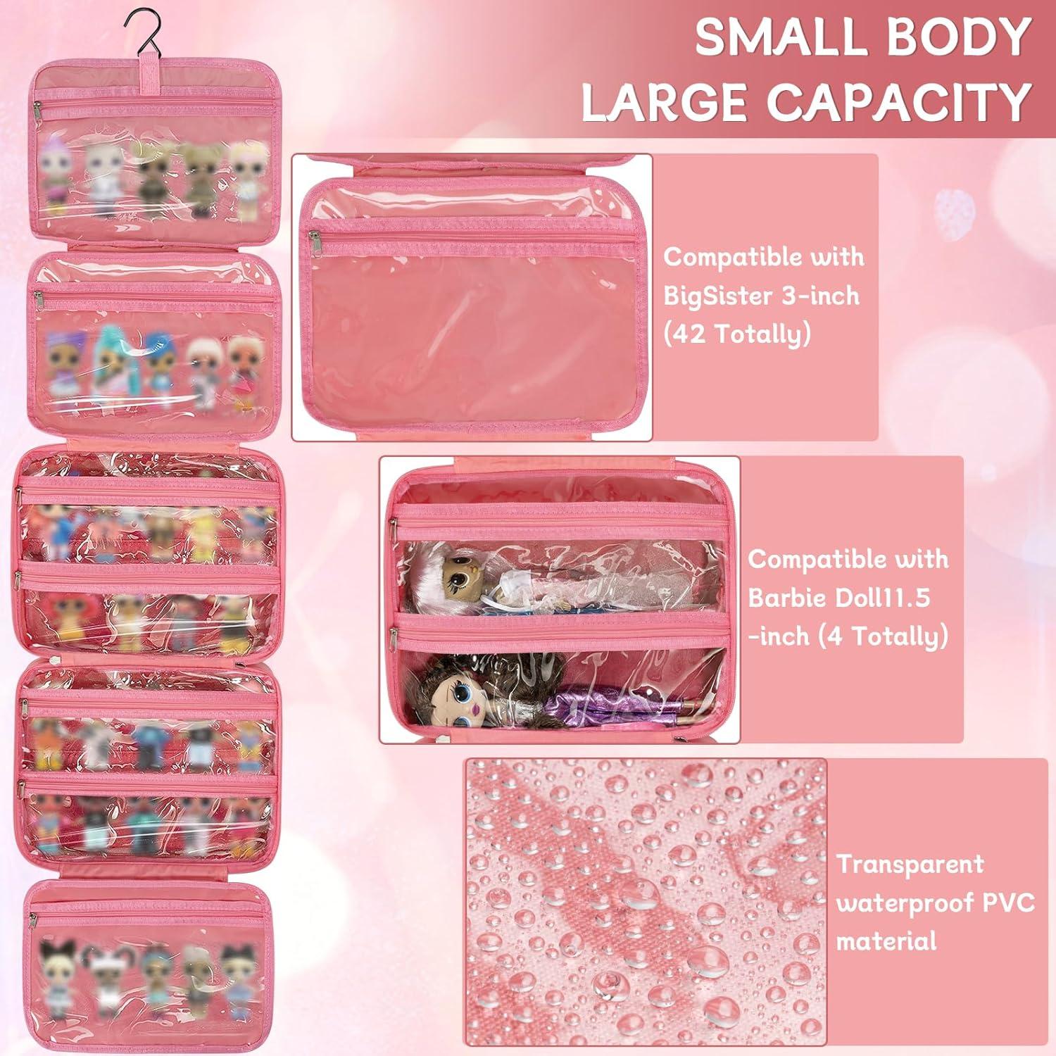 Funda Organizador para Muñecas LOL Surprise OUUTMEE 7 Bolsillos