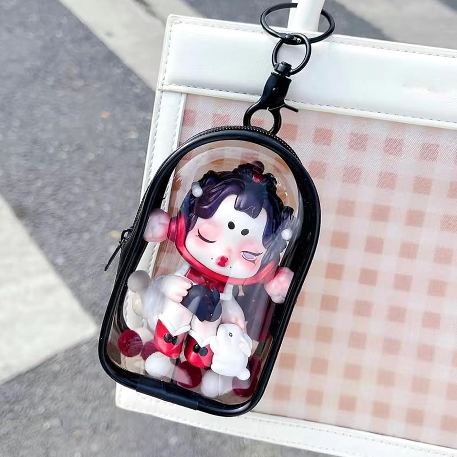 Bolsa de exhibición Yushen para figuras mini PVC Negro