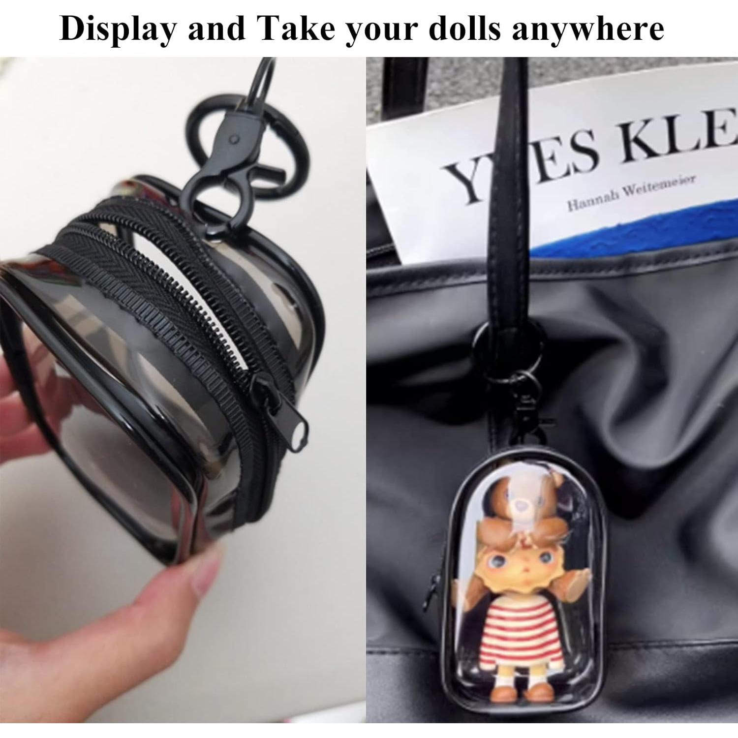 Bolsa de exhibición Yushen para figuras mini PVC Negro