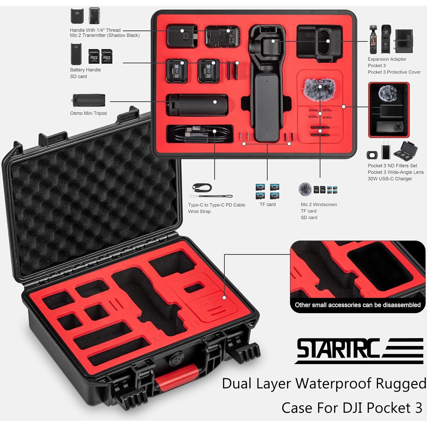 Funda Dura Impermeable STARTRC para DJI Osmo Pocket 3