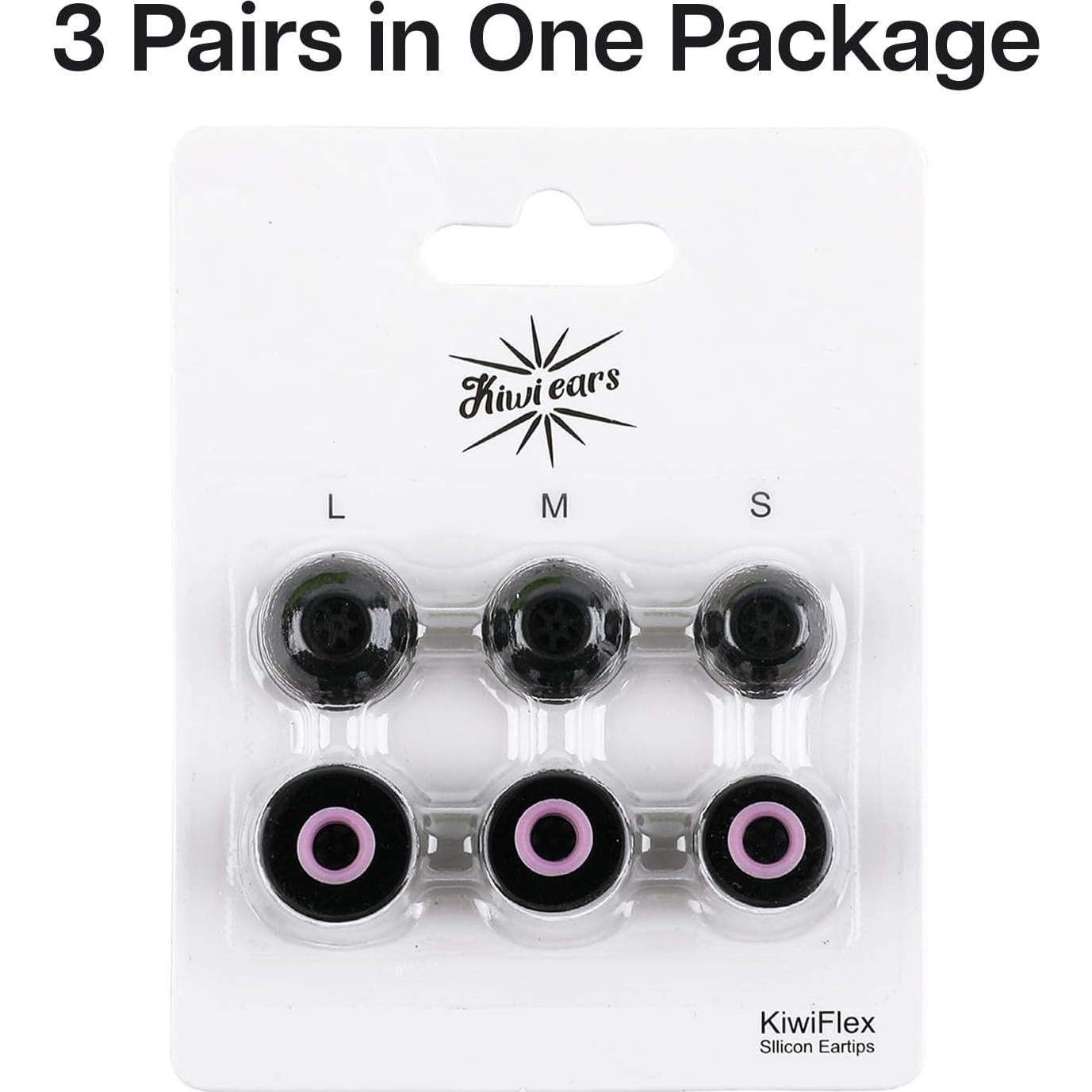 Puntas de Silicona Linsoul Kiwi Ears Flex - 3 Pares S/M/L