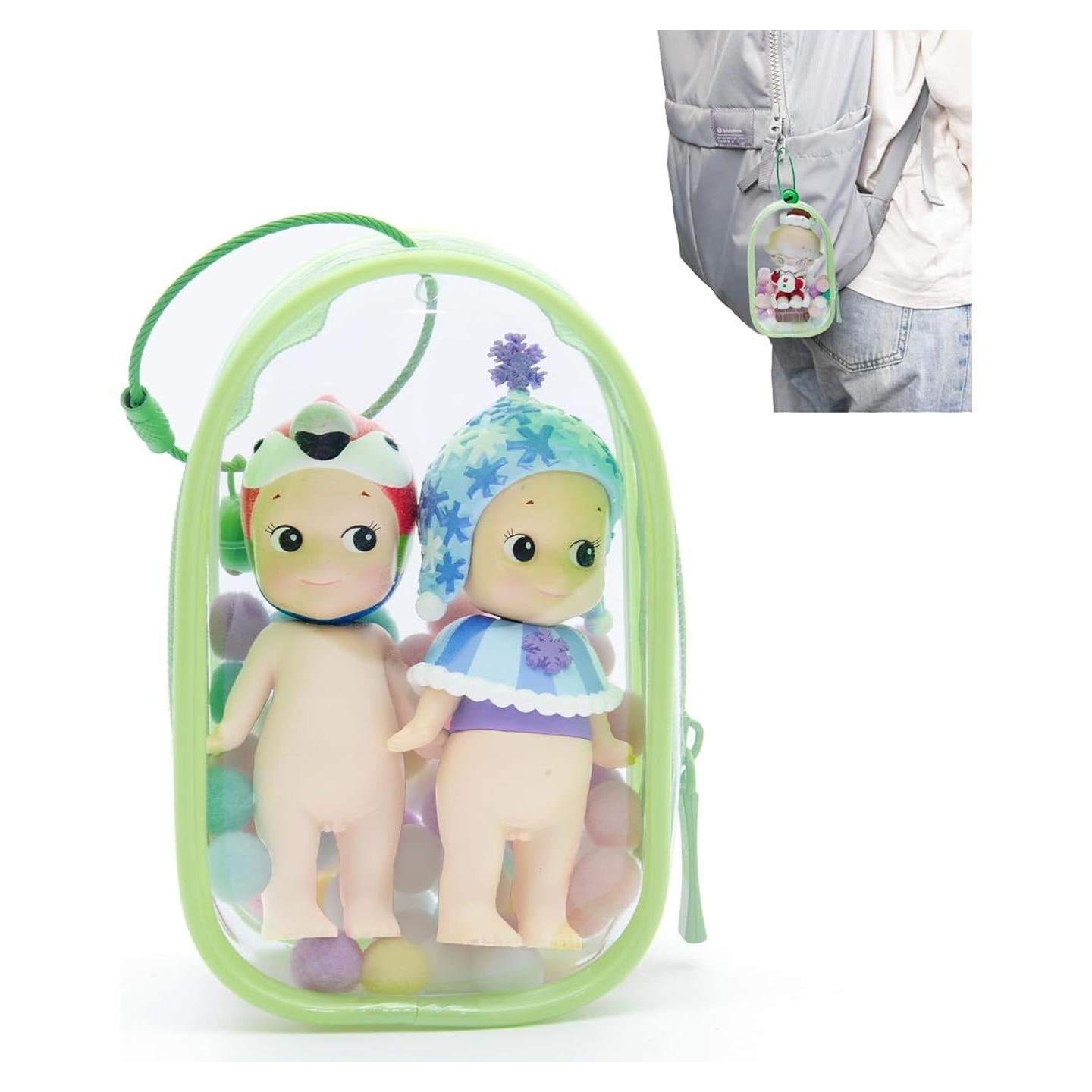 Bolsa de Exhibición de Figuras ZZFENGKR Verde Semicirculo