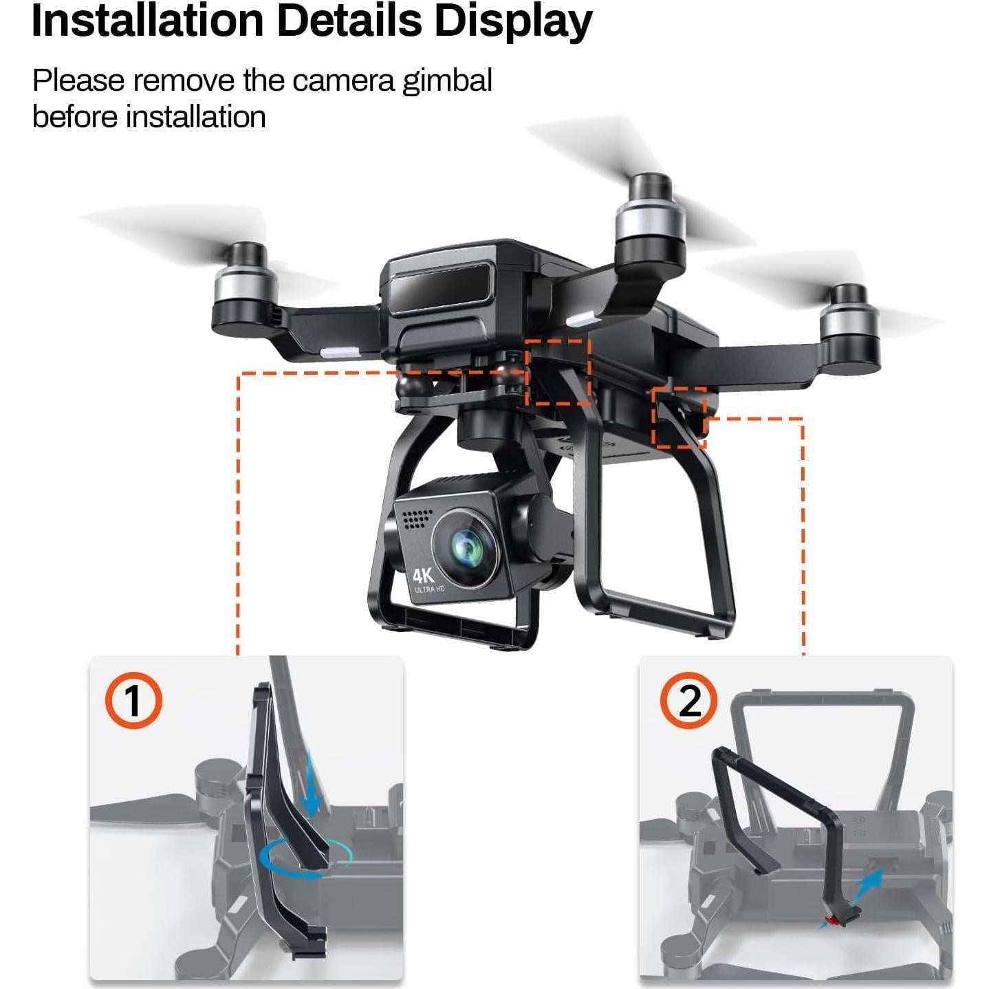 Patas de Aterrizaje Bwine F7/F7GB2/F7GPS - 2 Pcs Reemplazo