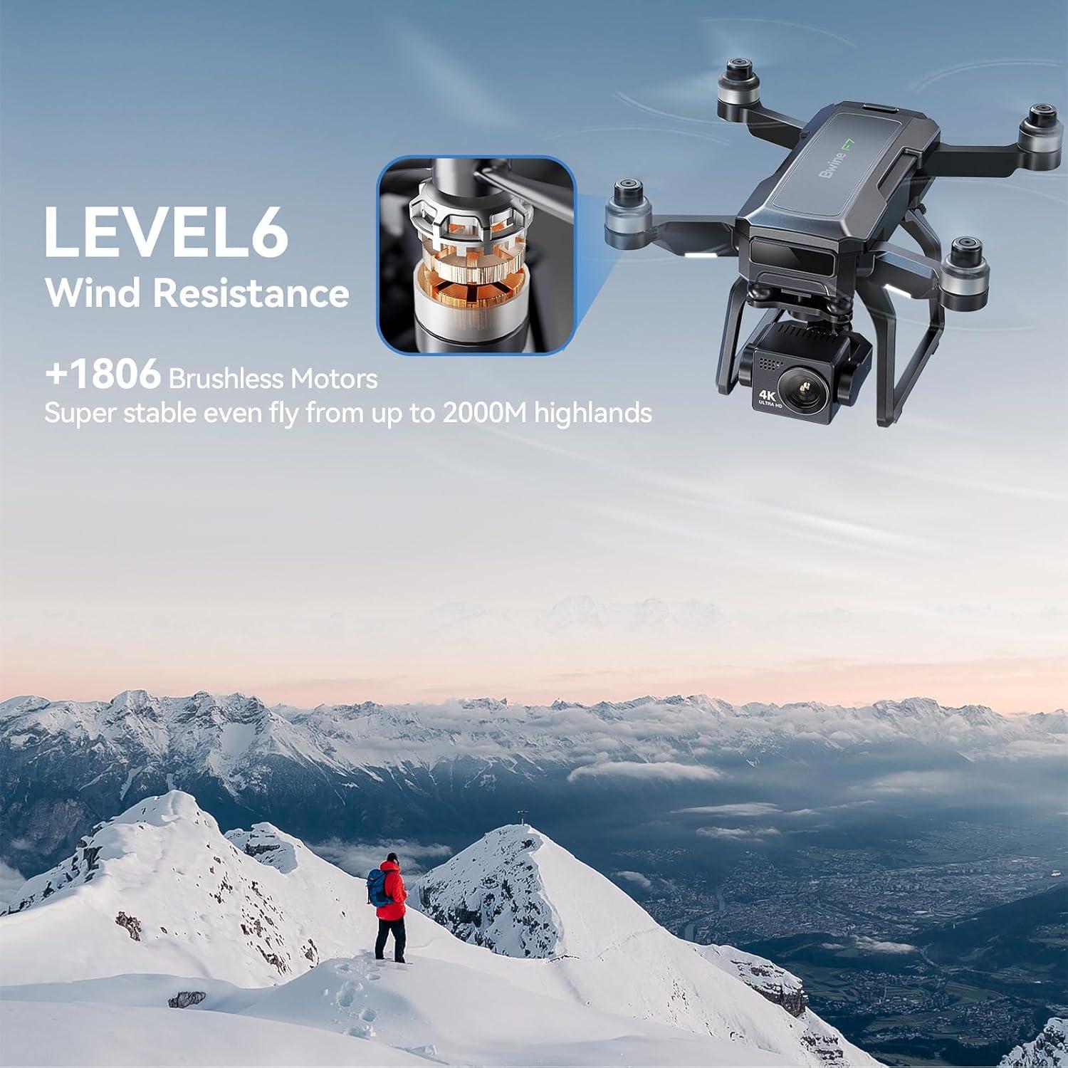 Dron Bwine F7GB2 Pro 4K UHD con Gimbal 3 Ejes y GPS