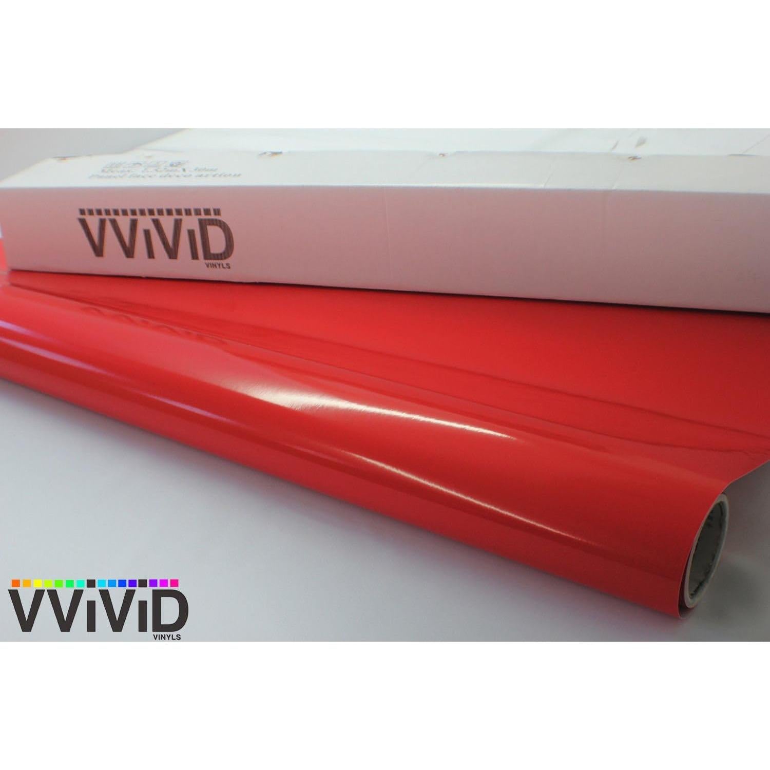 Vinilo Envoltura Automotriz Rojo VViViD 1x1.5m Liberación Aire