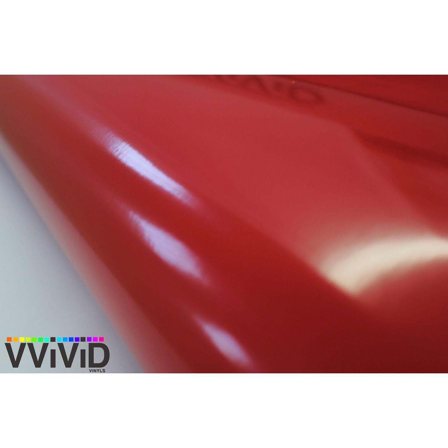 Vinilo Envoltura Automotriz Rojo VViViD 1x1.5m Liberación Aire