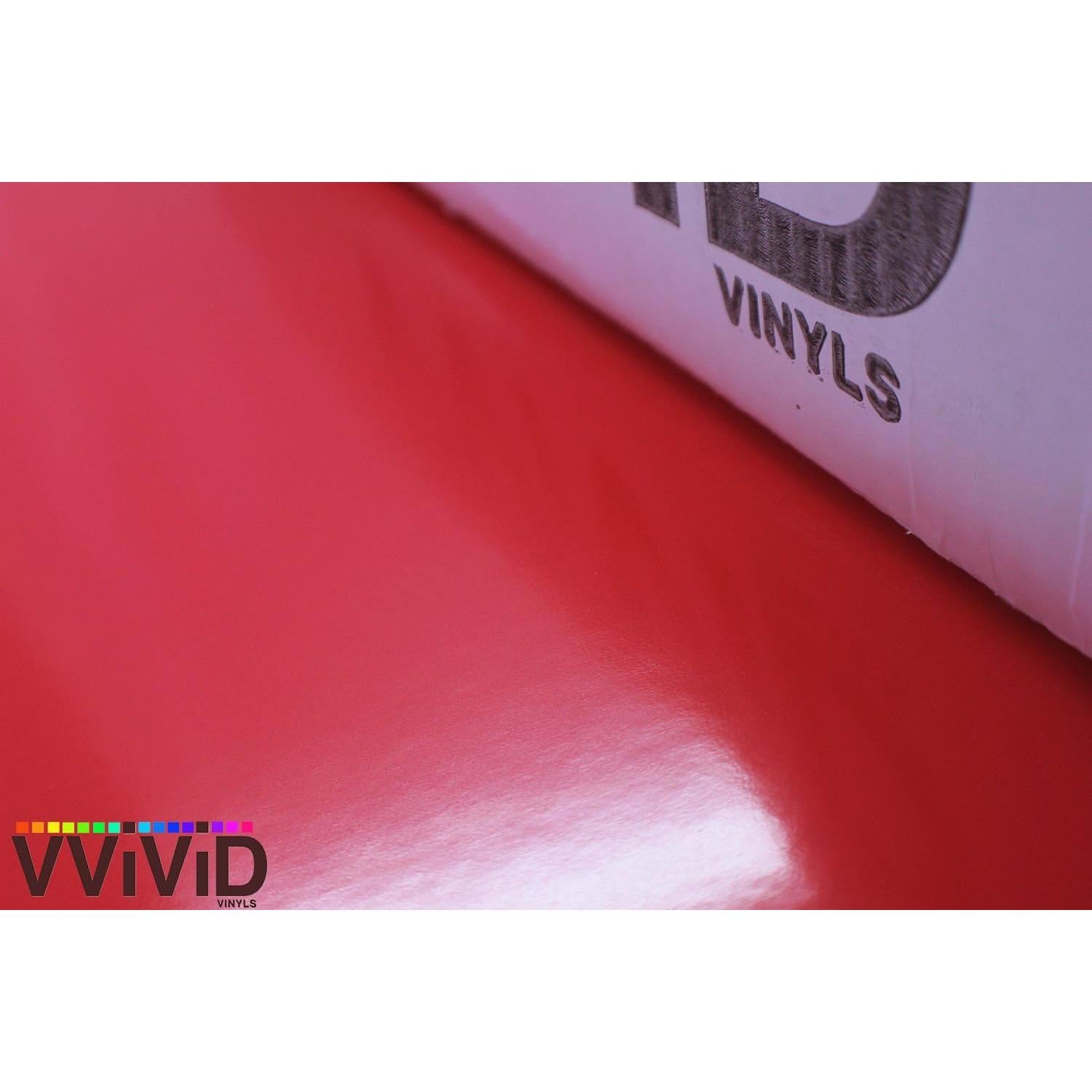 Vinilo Envoltura Automotriz Rojo VViViD 1x1.5m Liberación Aire