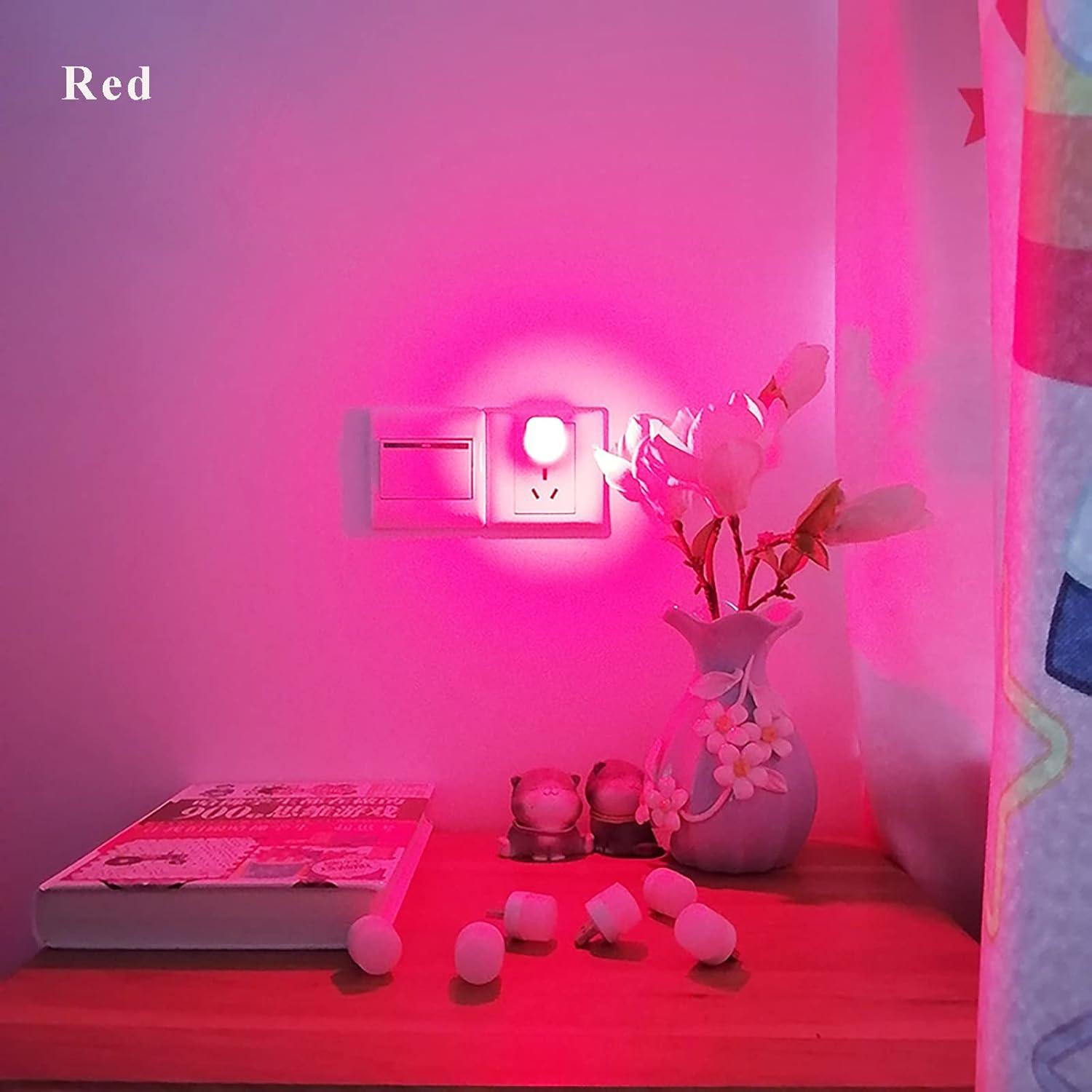 Luz Nocturna USB Sokelinn-six 6 Pack LED Mini Rojo
