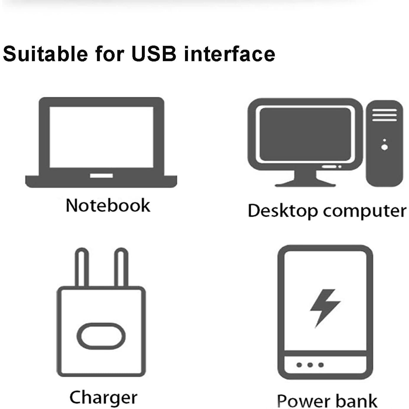Luz Nocturna USB Sokelinn-six 6 Pack LED Mini Rojo