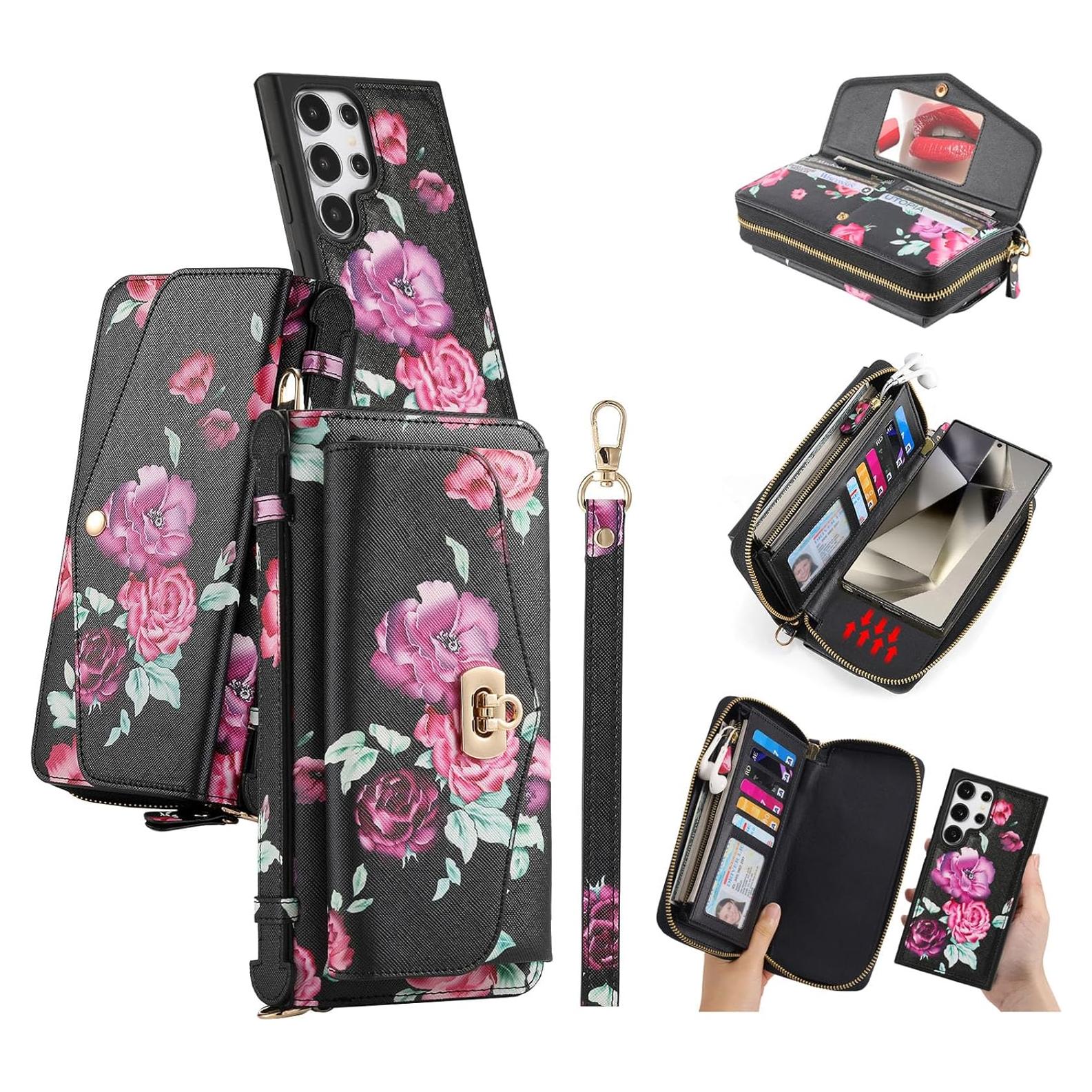 Funda Cartera Magnética Desmontable LITOU para Galaxy S25