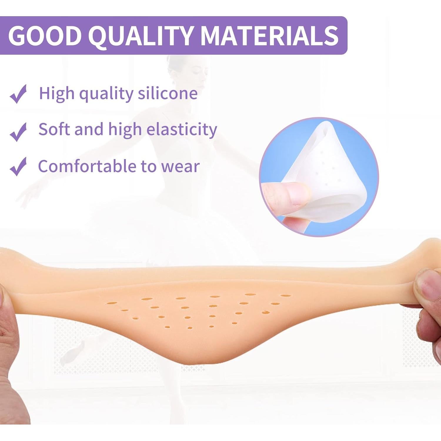 Mangas de Gel de Silicona para Dedos JEVRKAPZ - 2 Pares