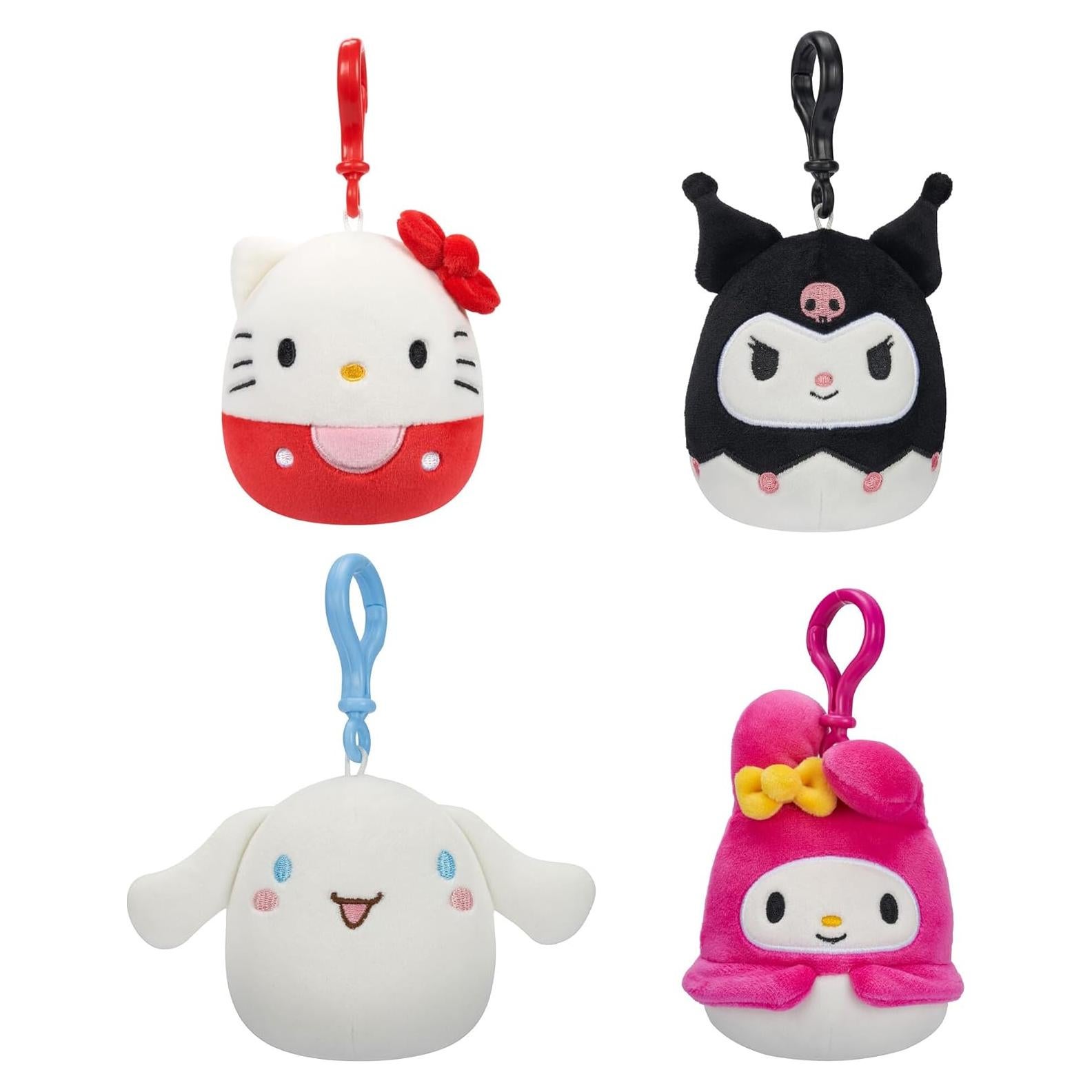 Squishmallows Sanrio 8.9cm Cinnamoroll, Hello Kitty, Kuromi y My Melody - Peluche Oficial