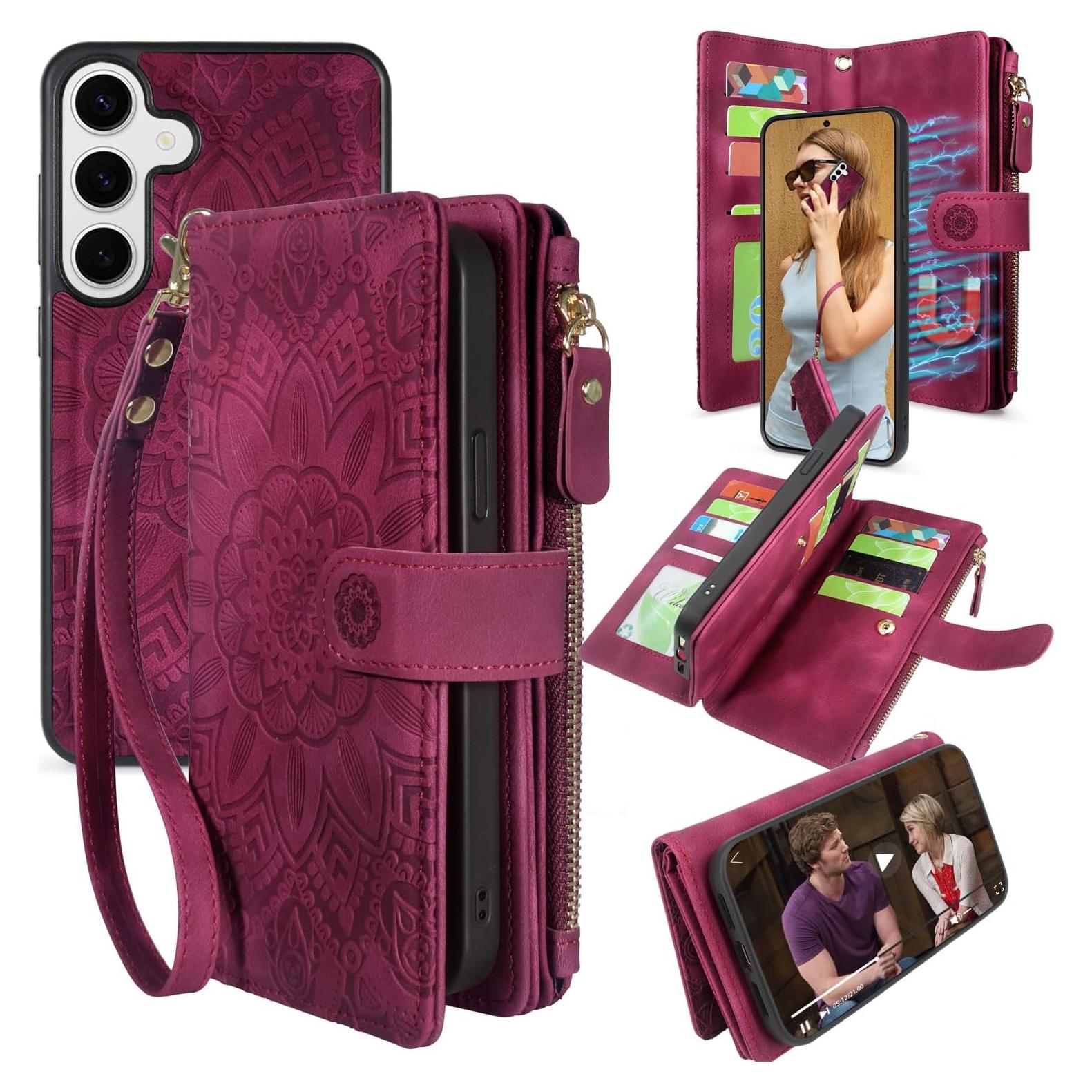 Funda de Cartera Desmontable Harryshell para Samsung Galaxy S25+ 6.7"