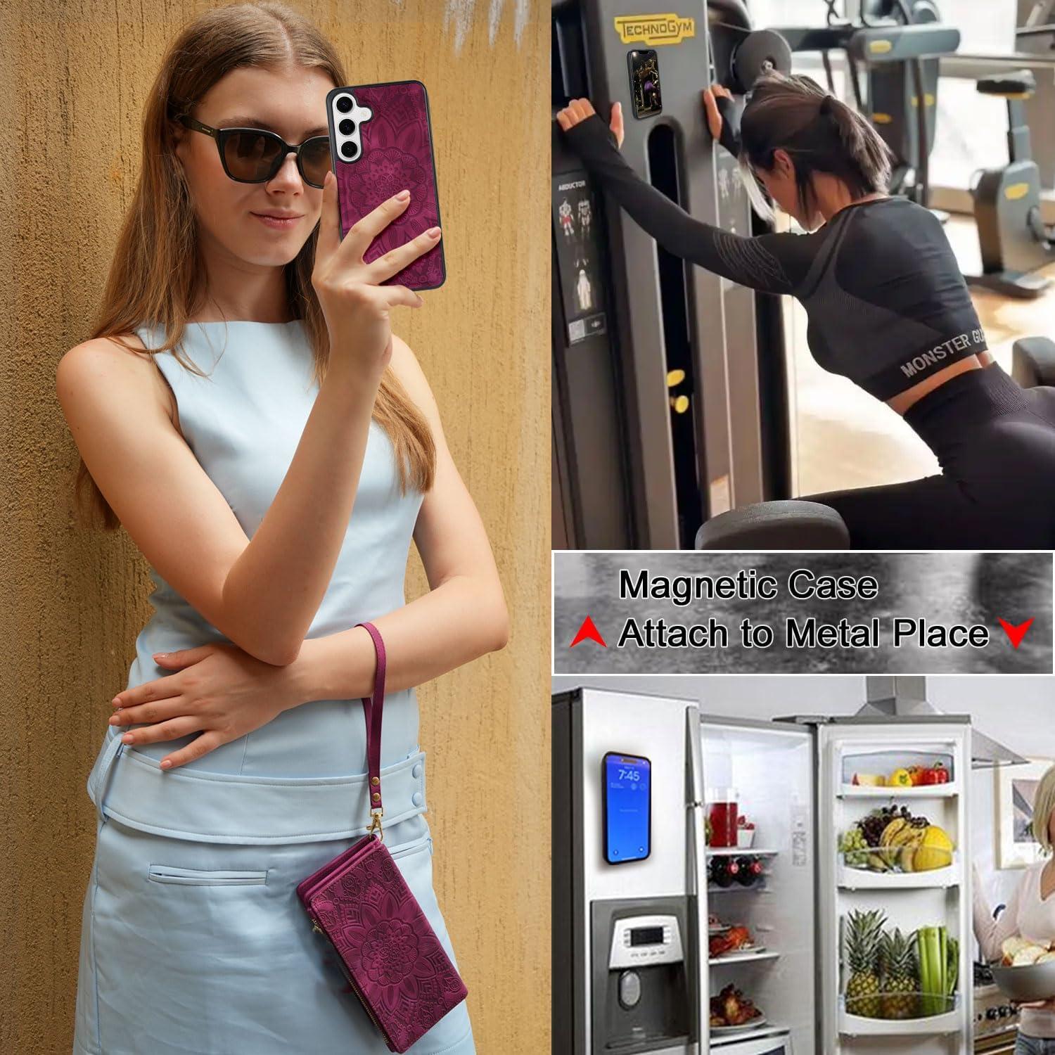 Funda de Cartera Desmontable Harryshell para Samsung Galaxy S25+ 6.7"