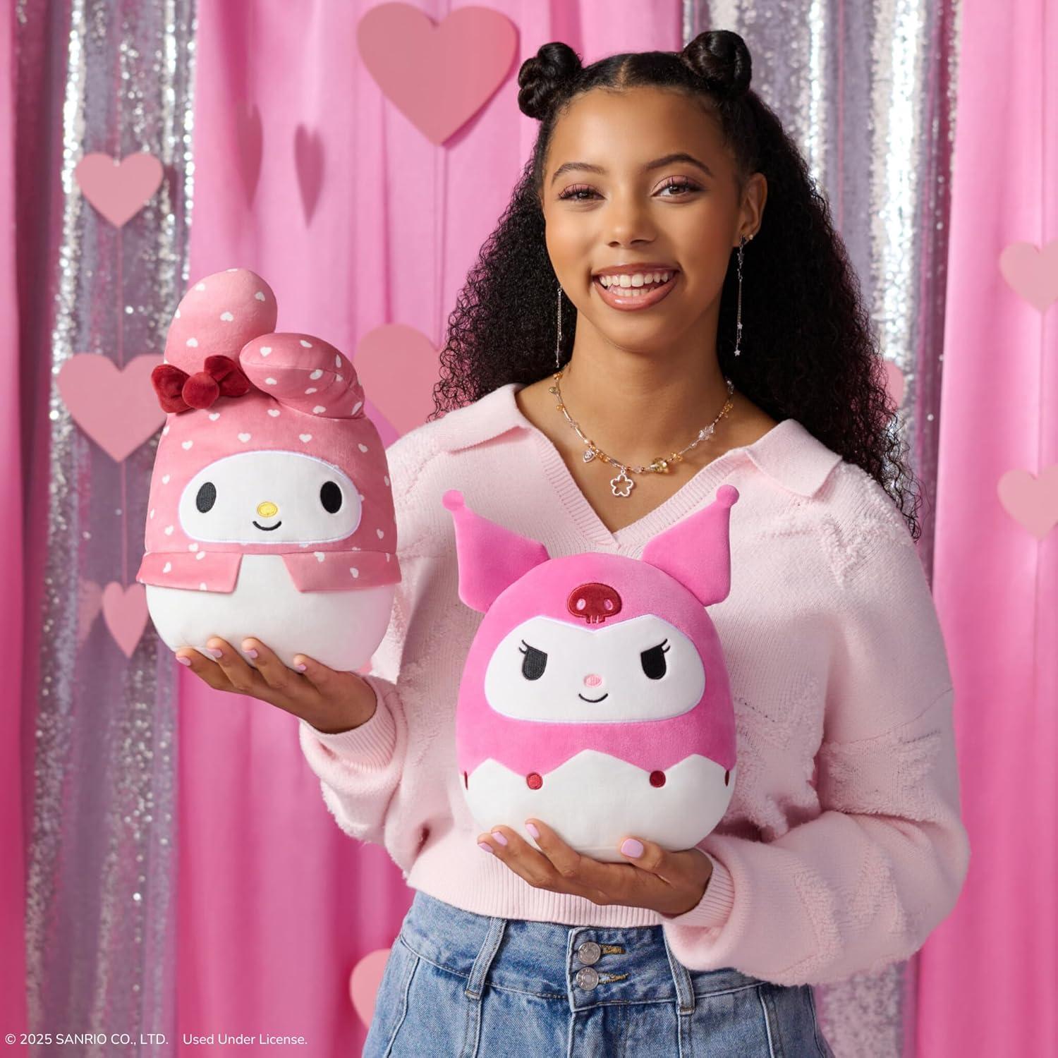 Peluche Sanrio Squishmallows 20cm Kuromi y My Melody 2-Pack
