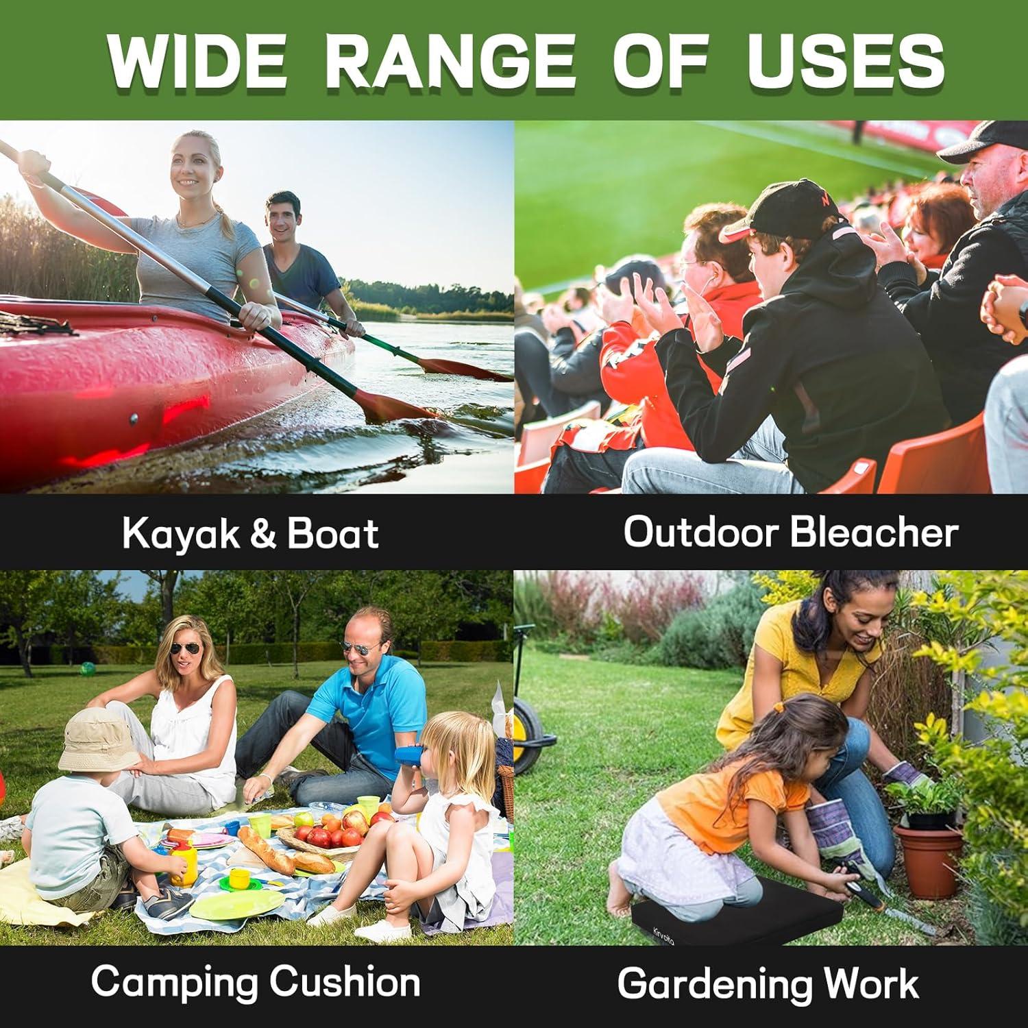 Cojines Portátiles Kirvoita 4 Unidades Impermeables 42x33cm