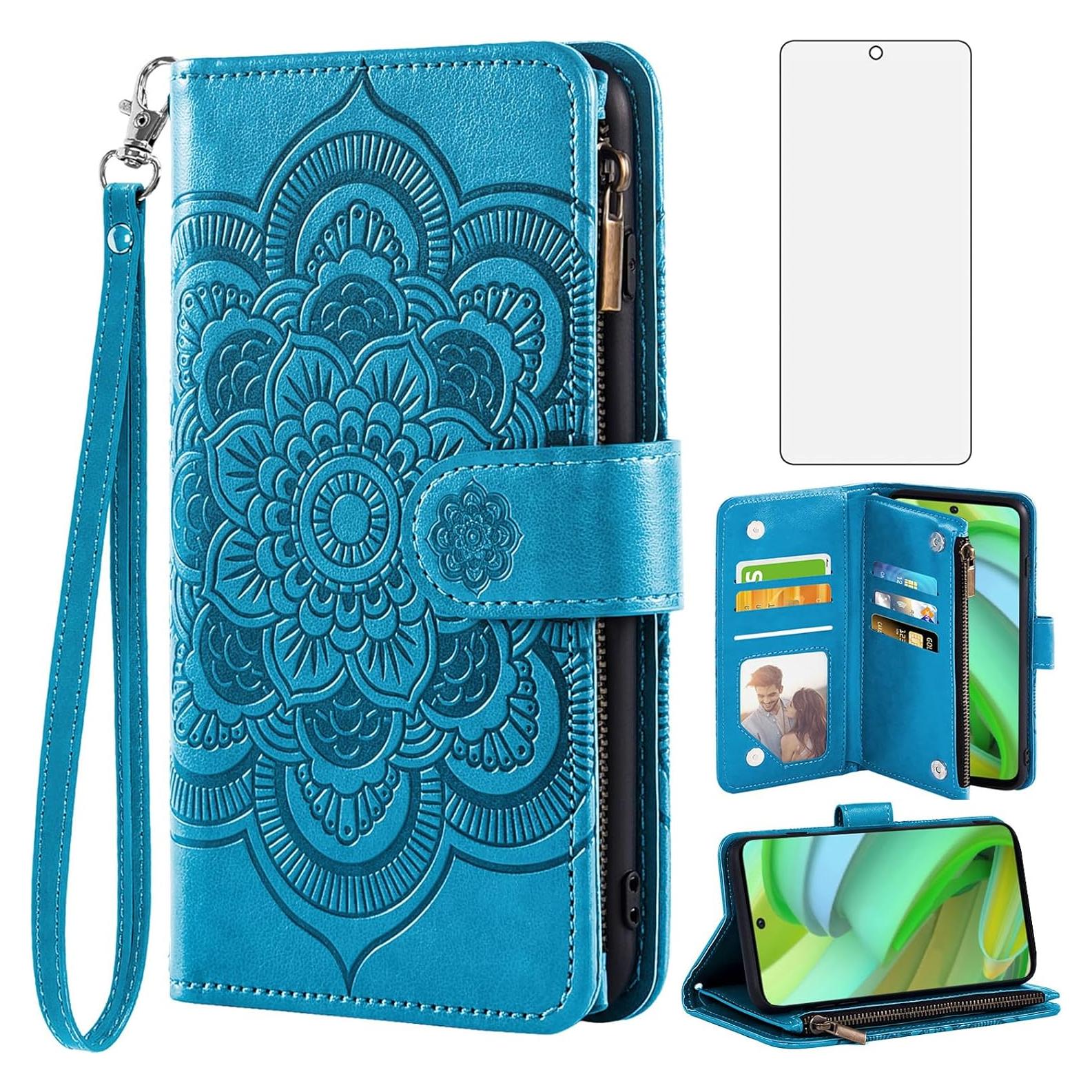 Funda Asuwish para Motorola Moto G Power 5G 2023 Azul