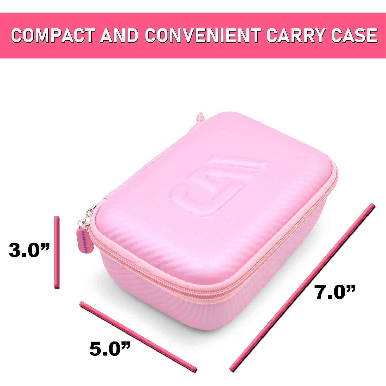 Funda de Viaje CASEMATIX para Cámara de Acción Rosa