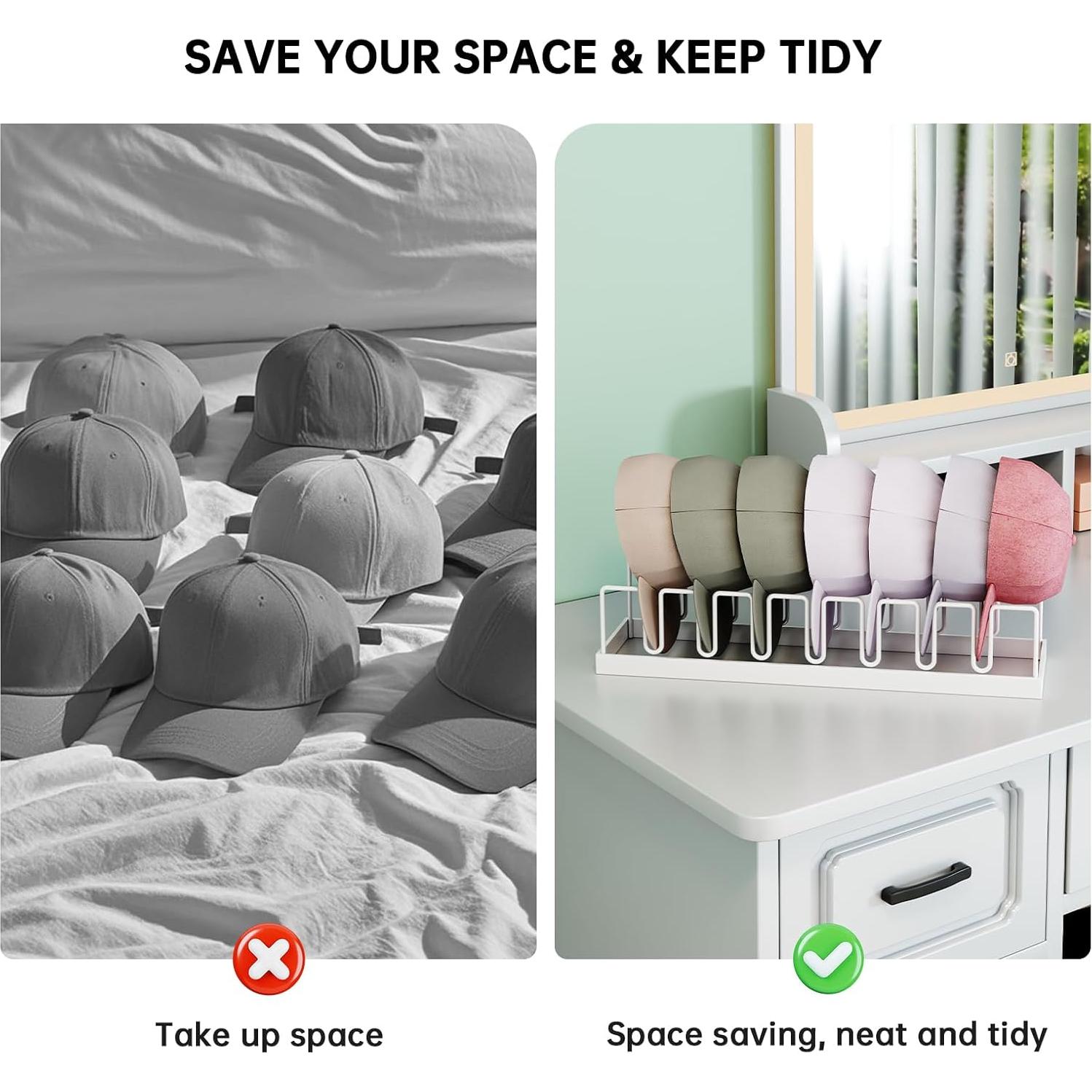 Soporte para Sombreros WOCHUANGSI - Organizador de 14 Gorras