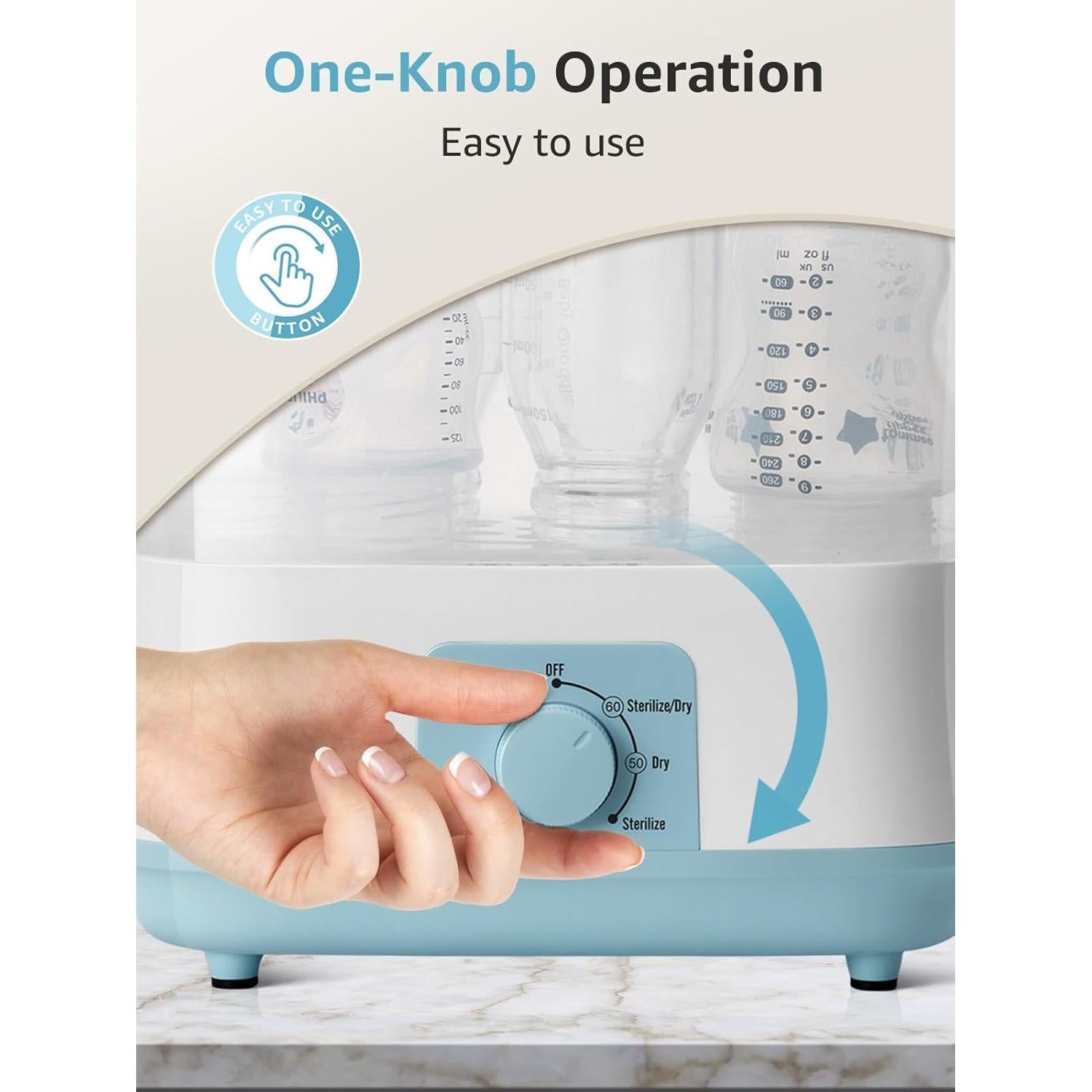 Esterilizador y Secador de Botellas GROWNSY BS706 Azul