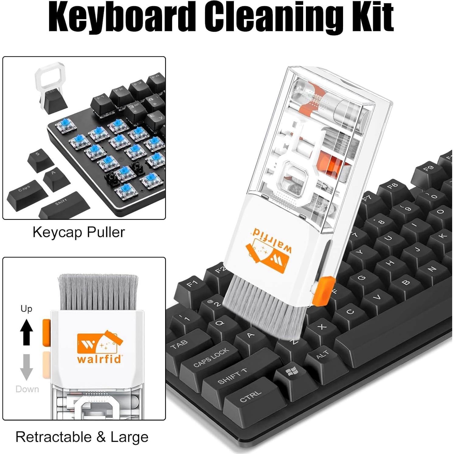 Kit de limpieza 15 en 1 Walrfid para teclado y pantalla 80ml